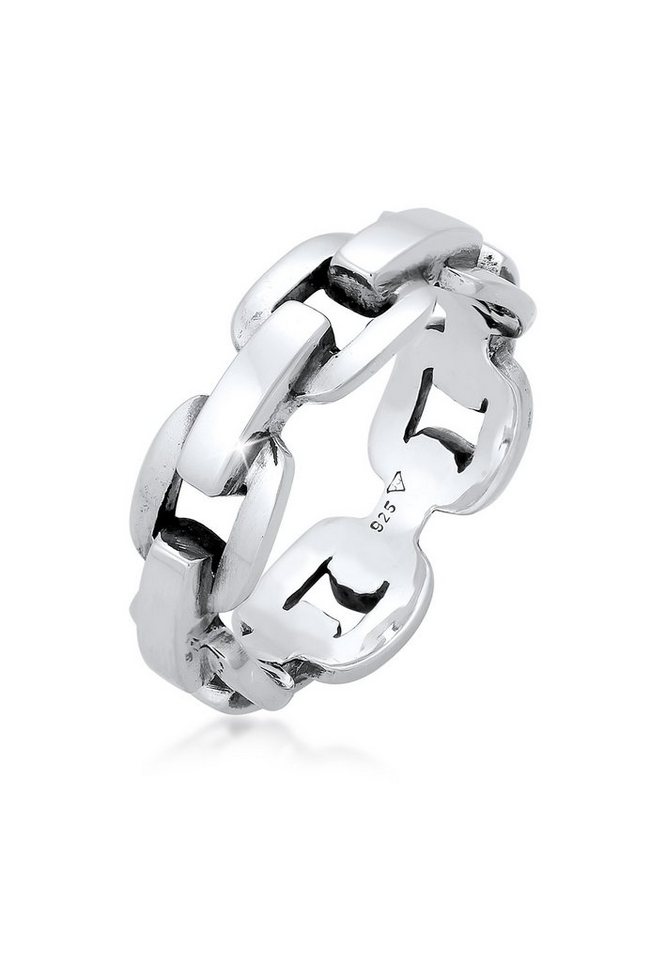 Kuzzoi Silberring Herren Anker Kettenring Trend 925 Silber, Das ideale  Geschenk für den Mann oder Freund