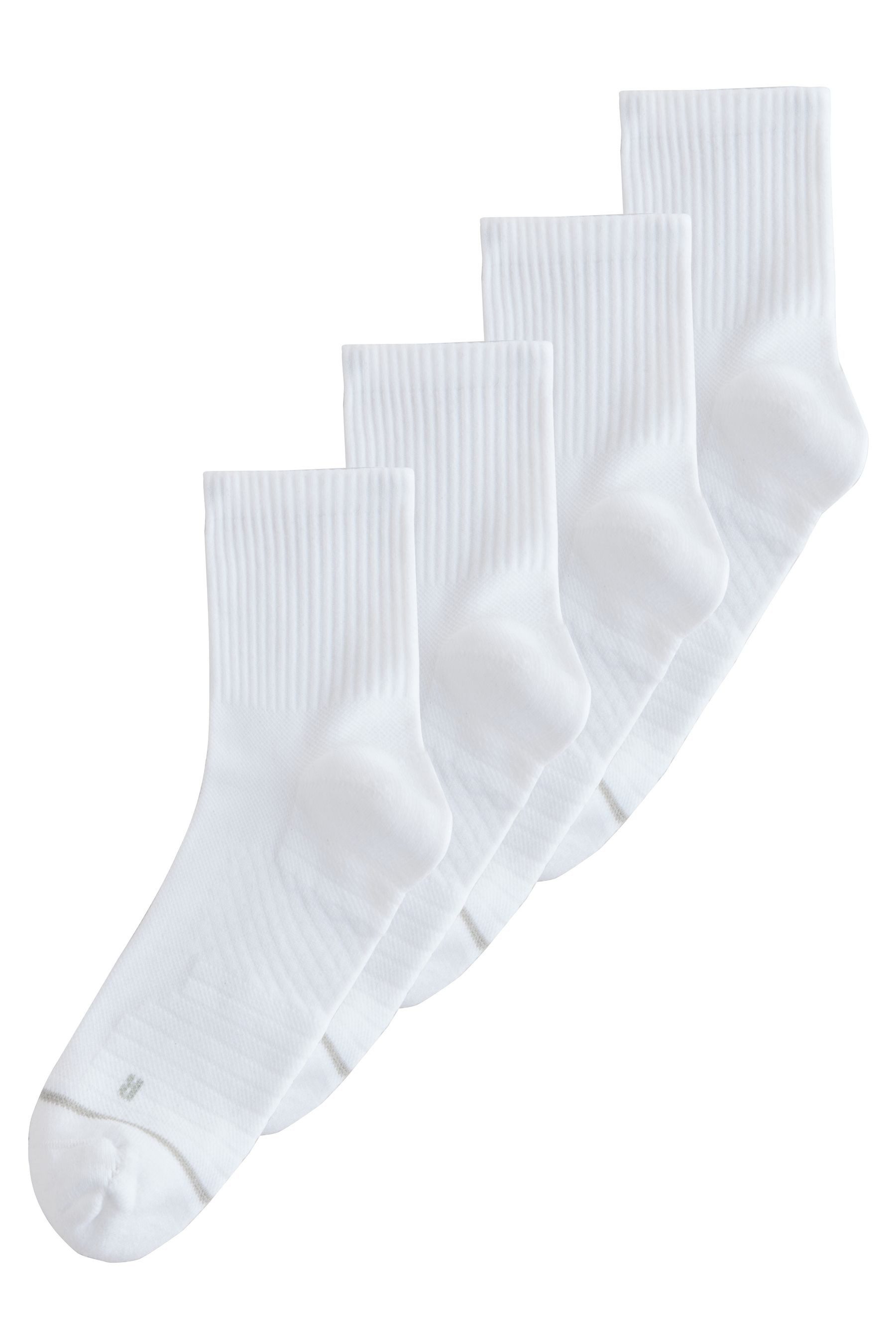 Basicsocken Mittelhohe Active Sport Sneakersocken, 4er-Pack