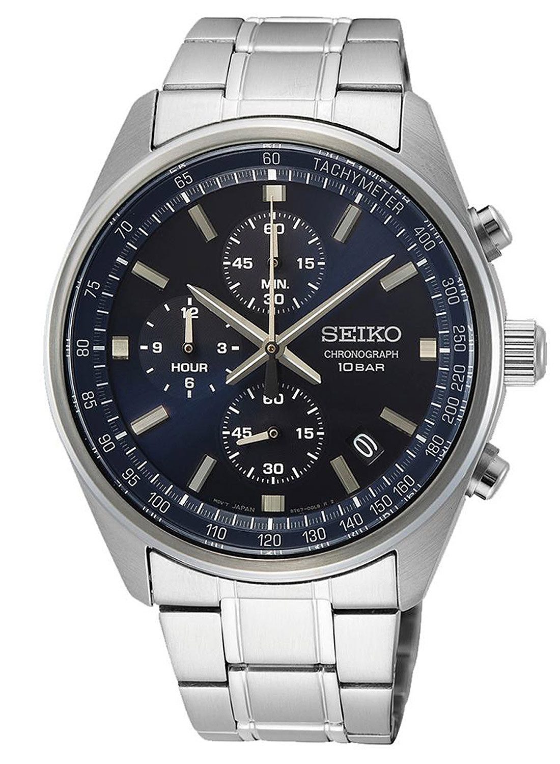 Seiko Quarzuhr Chronograph mit Stahlband günstig online kaufen