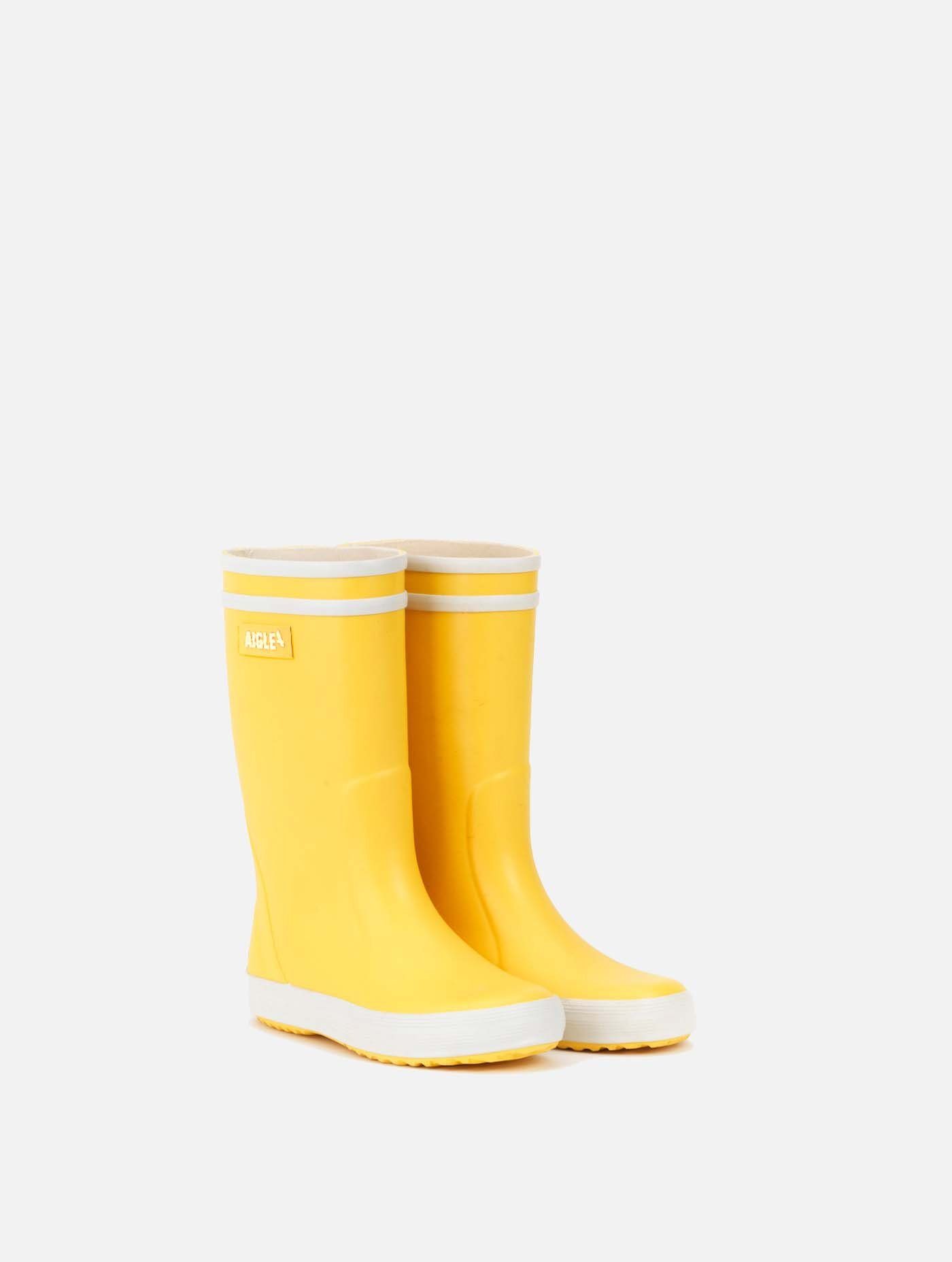 Aigle Regenstiefel Lolly-Pop 2 gelb/weiß Gummistiefel günstig online kaufen