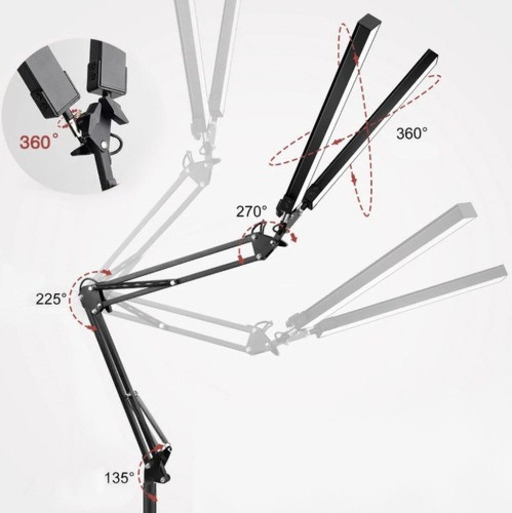 IZOXIS Schreibtischlampe Zeichentischlampe Leselampe, Ausleuchtung, LED fes günstig online kaufen