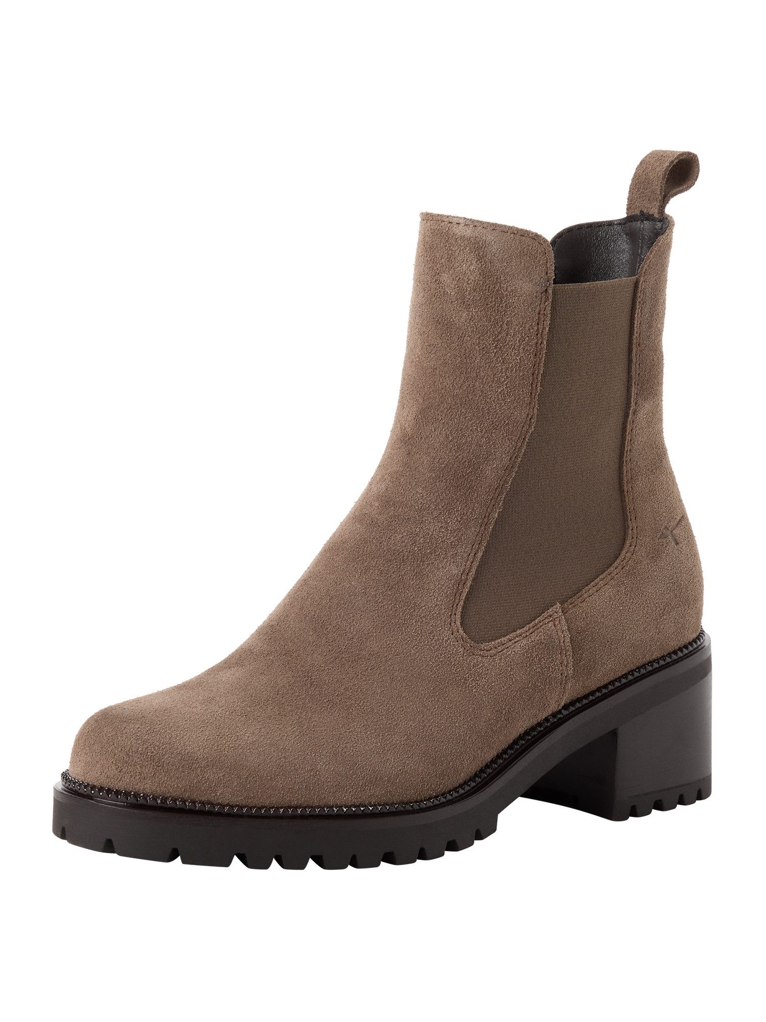 TOUCH-IT aus Leder Blockabsatz 1-25407-47 Chelseaboots