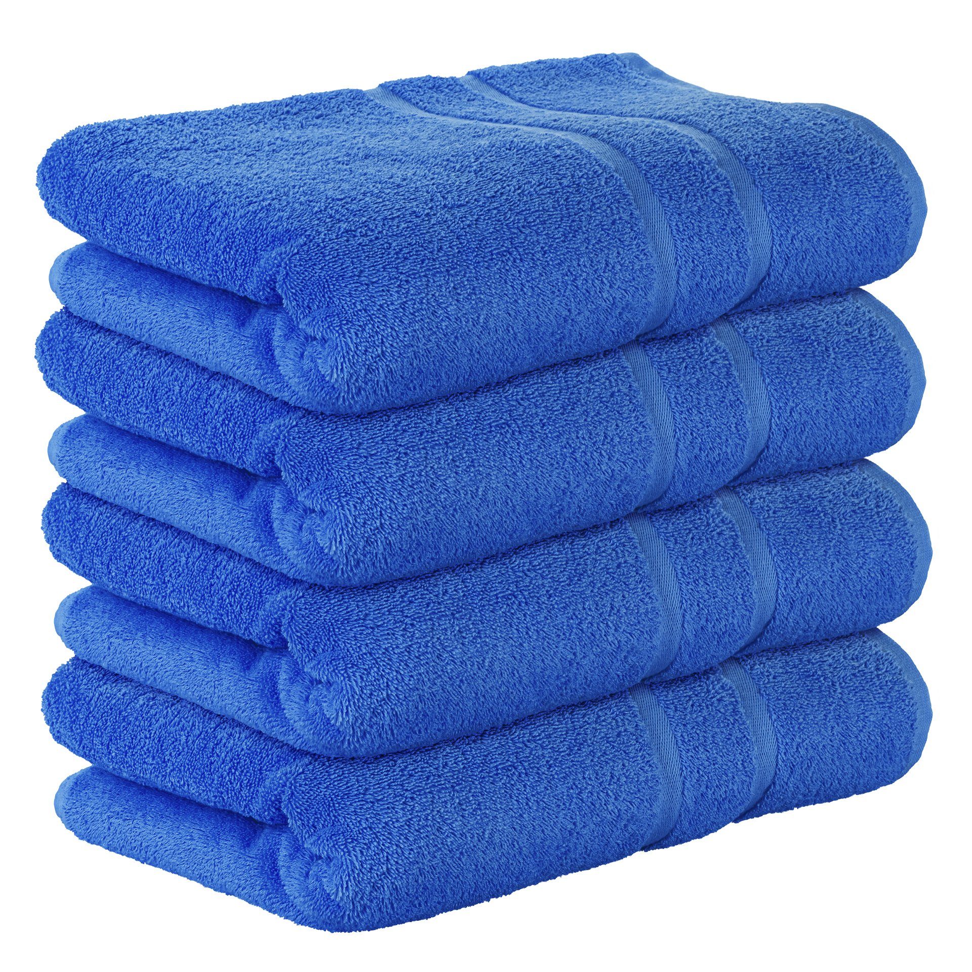 BLAU 150 Premium 100 cm Badetuch Stück) Set aus Baumwolle StickandShine 100x150 Badetücher x (4 Frottee 4er 100% Frottee Badetücher 500g/m²