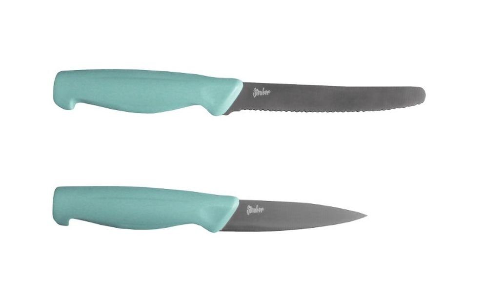 Steuber Messer-Set (Set, 2-tlg), Titanium-beschichtet, ergonomischer Griff