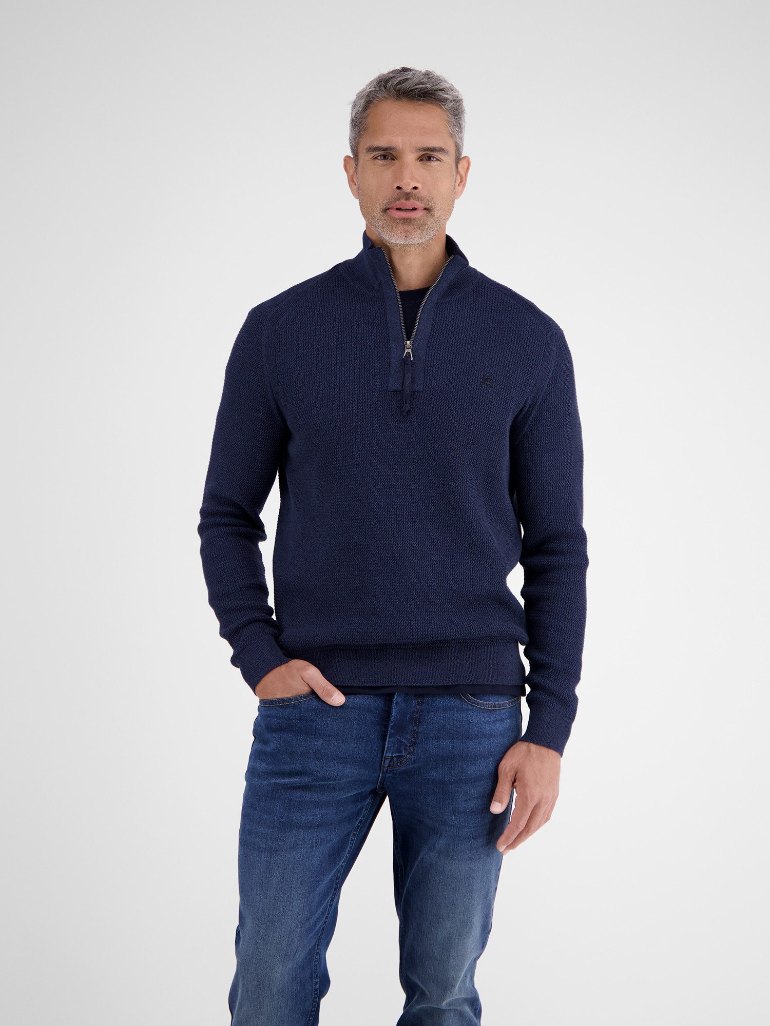 LERROS Troyer Herren Stricktroyer in Melange-Optik
