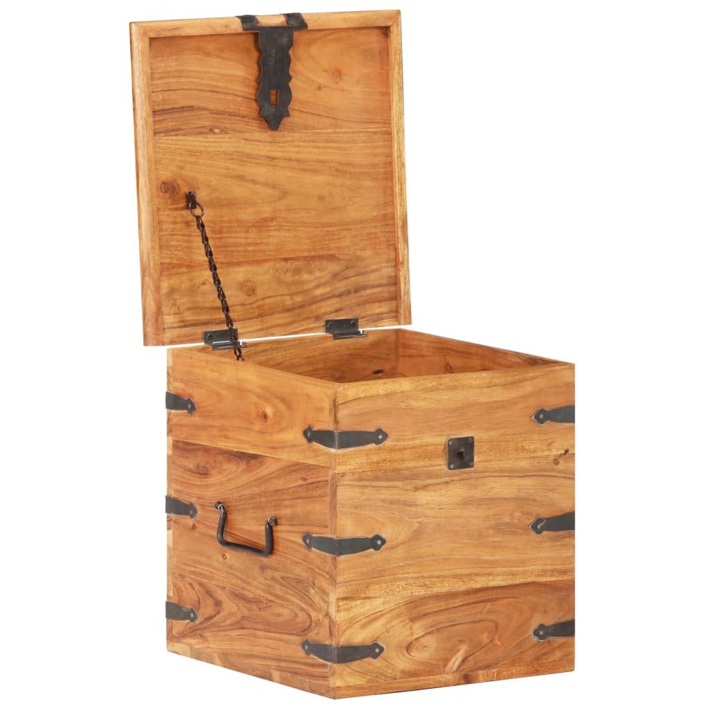 vidaXL Truhe Design-8 Truhe 40x40x40 cm Akazie Massivholz