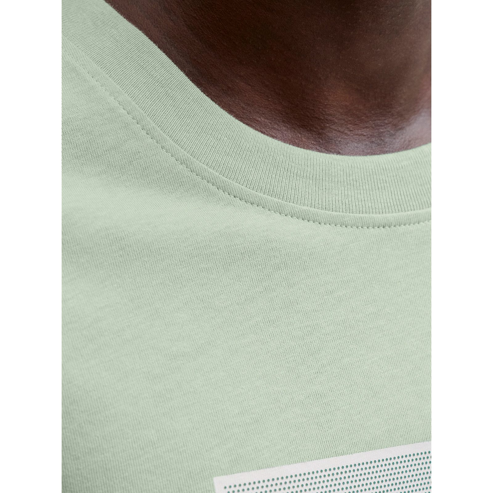 Jack & Jones Rundhalsshirt Jack&Jones Übergrößen T-Shirt graugrün JCOFUSION