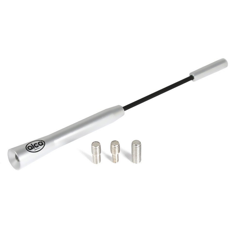 alca Auto-Antenne 16,5cm uni Dachantenne aus Aluminium M4 M5 M6 Adapter-Set  Autoradio-Ersatzantennenstab