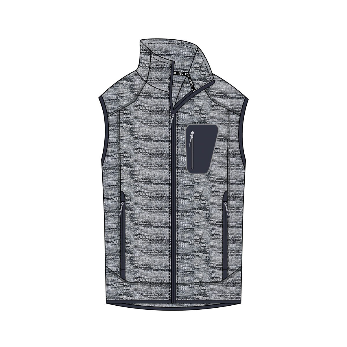 Funktionsweste CMP Herren Weste Knitted Vest 3H60947N