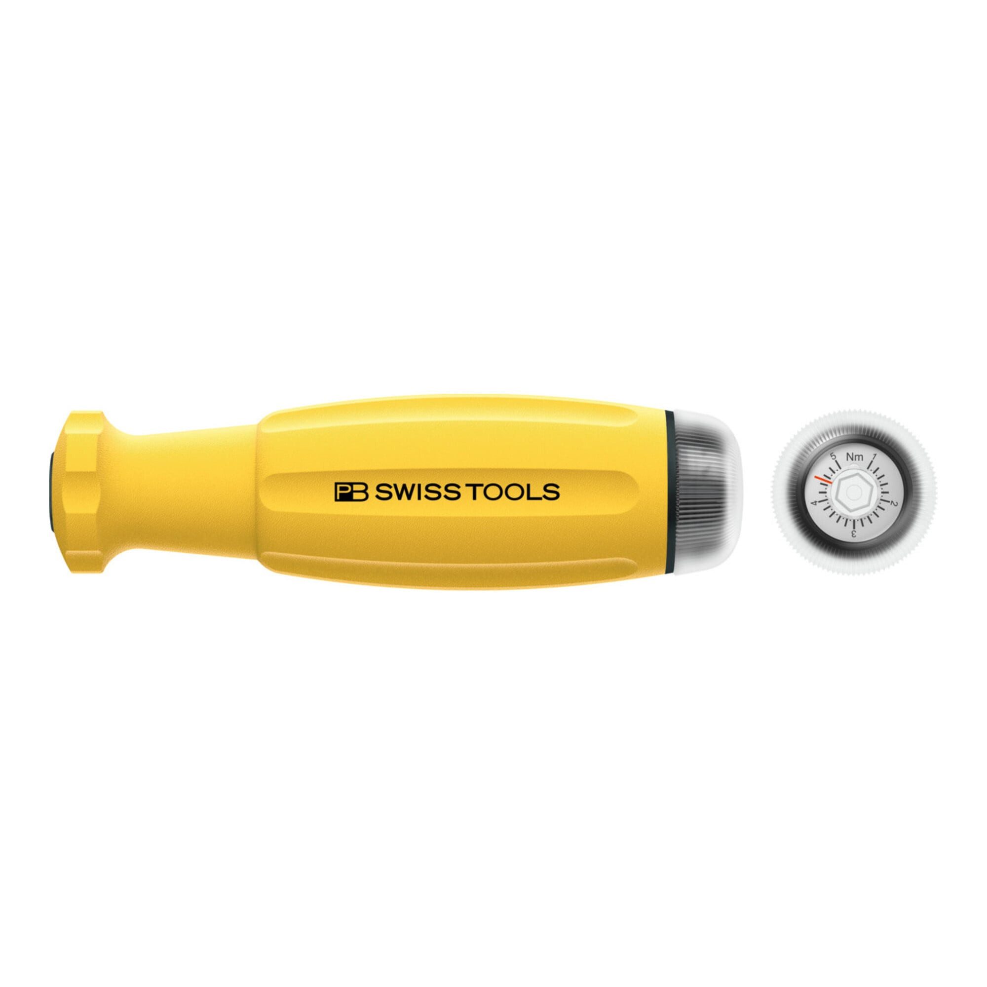 PB Swisstools Schraube PB Swiss Tools Drehmoment-Schraubendreher, mit Skala, Wechselklingenau