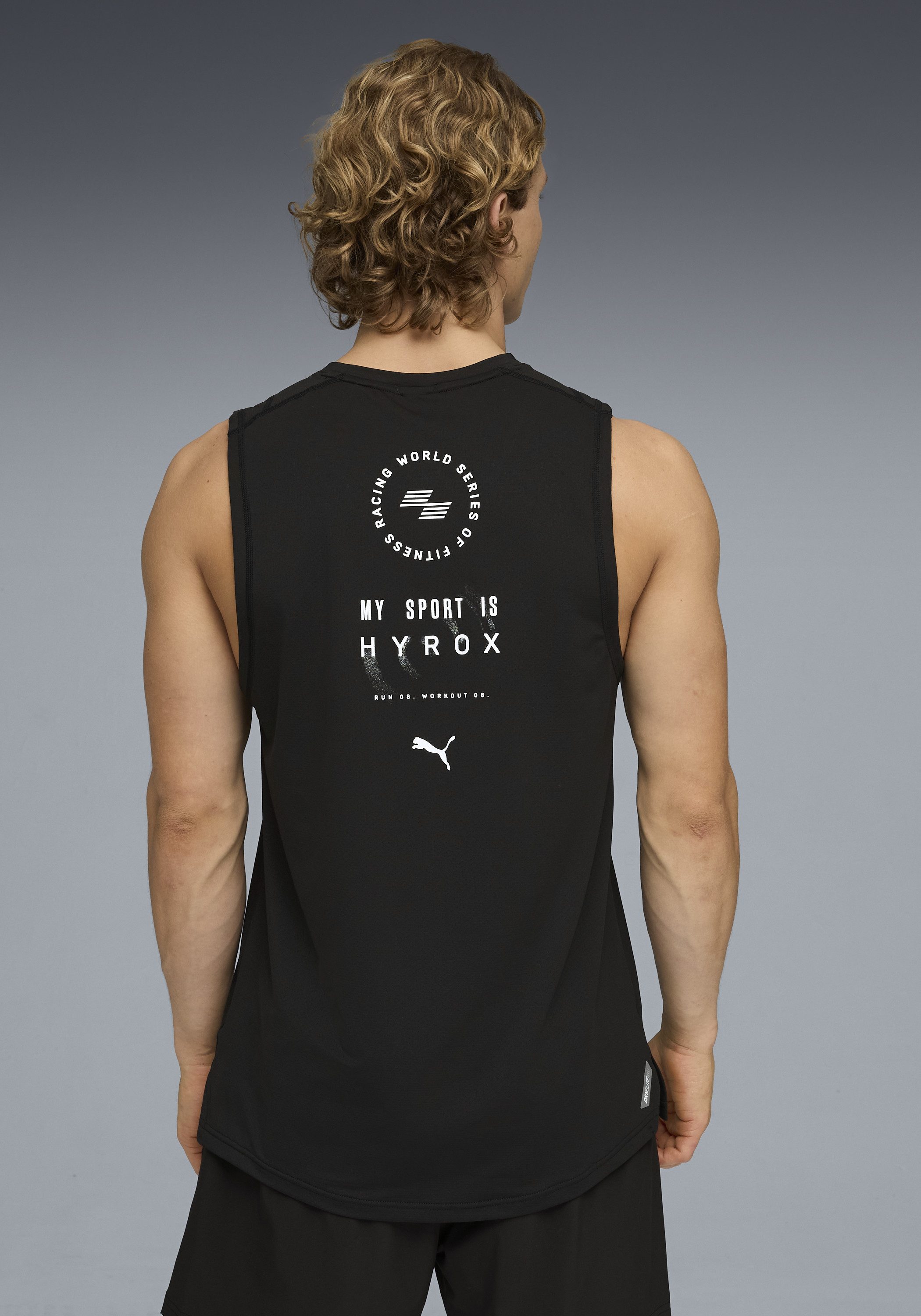 PUMA Tanktop M X HYROX DRYELITE TRAINING TANK ärmelloses Design, sportlicher Stil, Rundhalsausschnitt