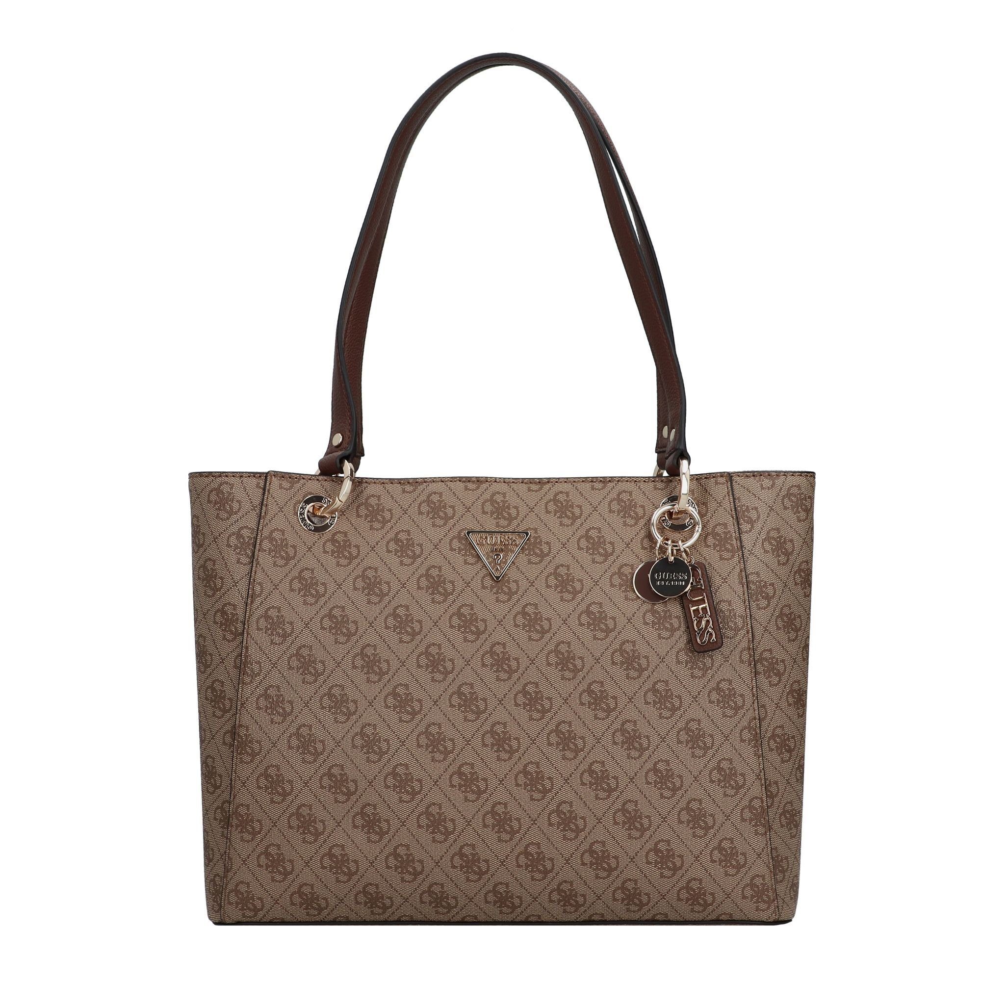 Guess Shopper Noelle, Polyurethan latte logo-brown