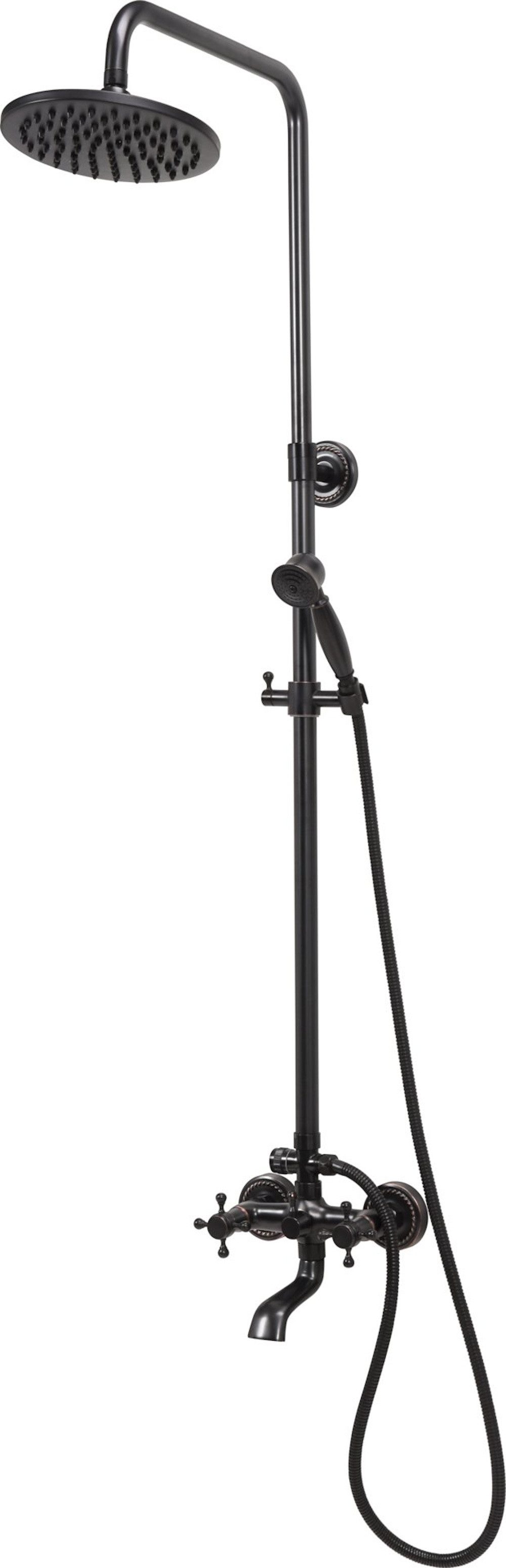 TRIZERATOP Duschsäule Duschsäule, Duschpaneele Retro Black 1, Retro, Retro