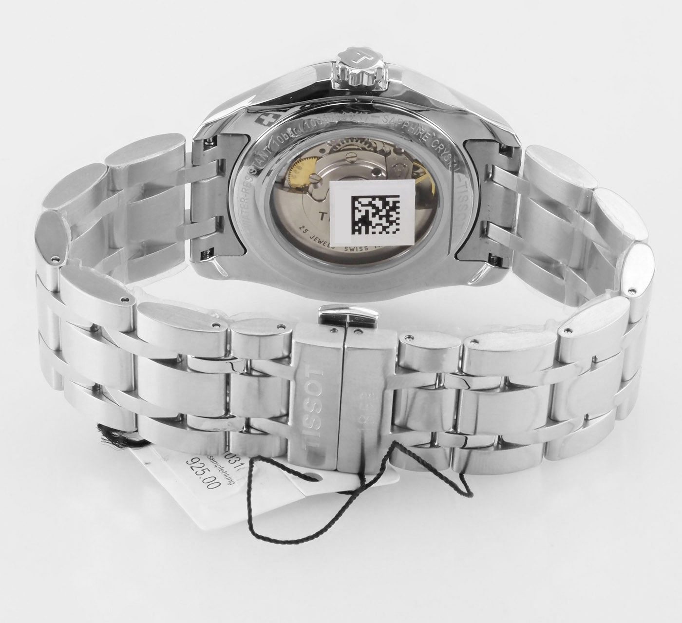 Tissot Automatikuhr schweizer Herren Uhr 41 mm Ø T0354281103100 T-Trend Couturier, Saphirglas und Glasboden