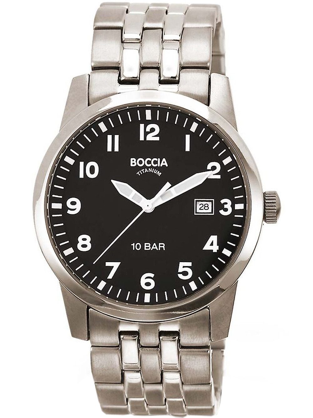 Boccia Quarzuhr Boccia 3631-02 Herrenuhr Titanium 38mm 10ATM Boccia 3631-02 Herrenuhr Titanium 38mm 10ATM