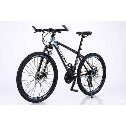 Lauxjack Mountainbike Lauxjack AX3.0 Fahrrad in 26 & 28 Zoll, Shimano 21 Gang, Mountainbike, 21 Gang Shimano Tourney RD-TY300/200 Schaltwerk, Kettenschaltung, (Set), für Damen und Herren 165 - 185 cm MTB Hardtail Fahrrad