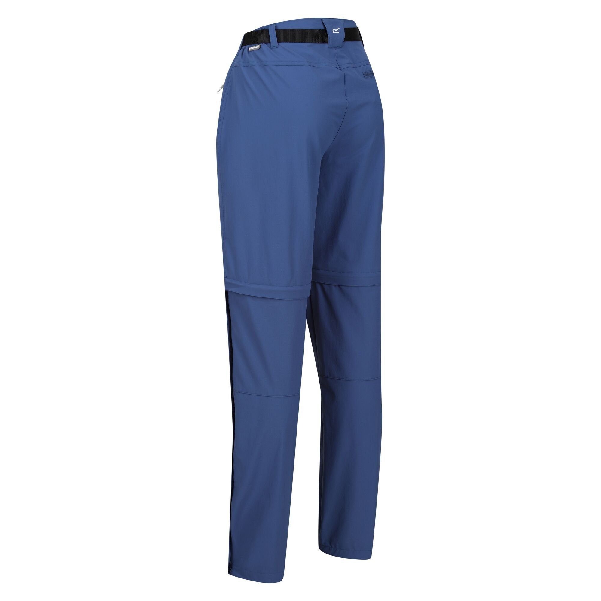 Damen, Dusty Denim Hosenbeinen Regatta Zip für Xert Off Outdoorhose mit abnehmbaren