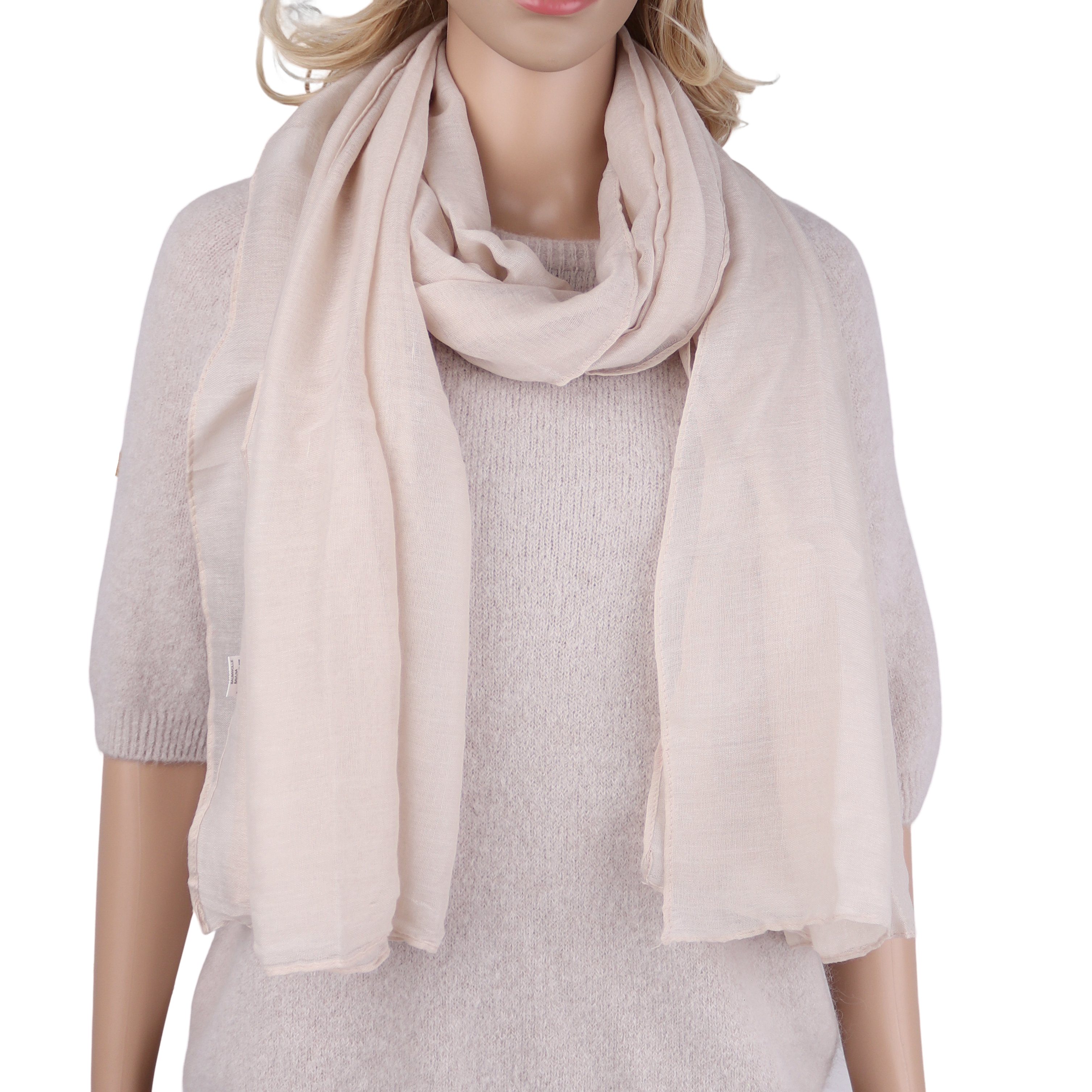 MIRROSI Modeschal weicher Unifarbe Schal 100% Baumwolle, (Viele tolle Farbe günstig online kaufen