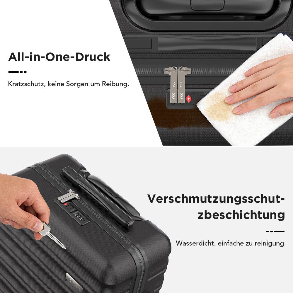 VALLSERO Koffer 16/20Zoll Hartschalen-Trolley 30/40L Hartschalenkoffer ABS günstig online kaufen