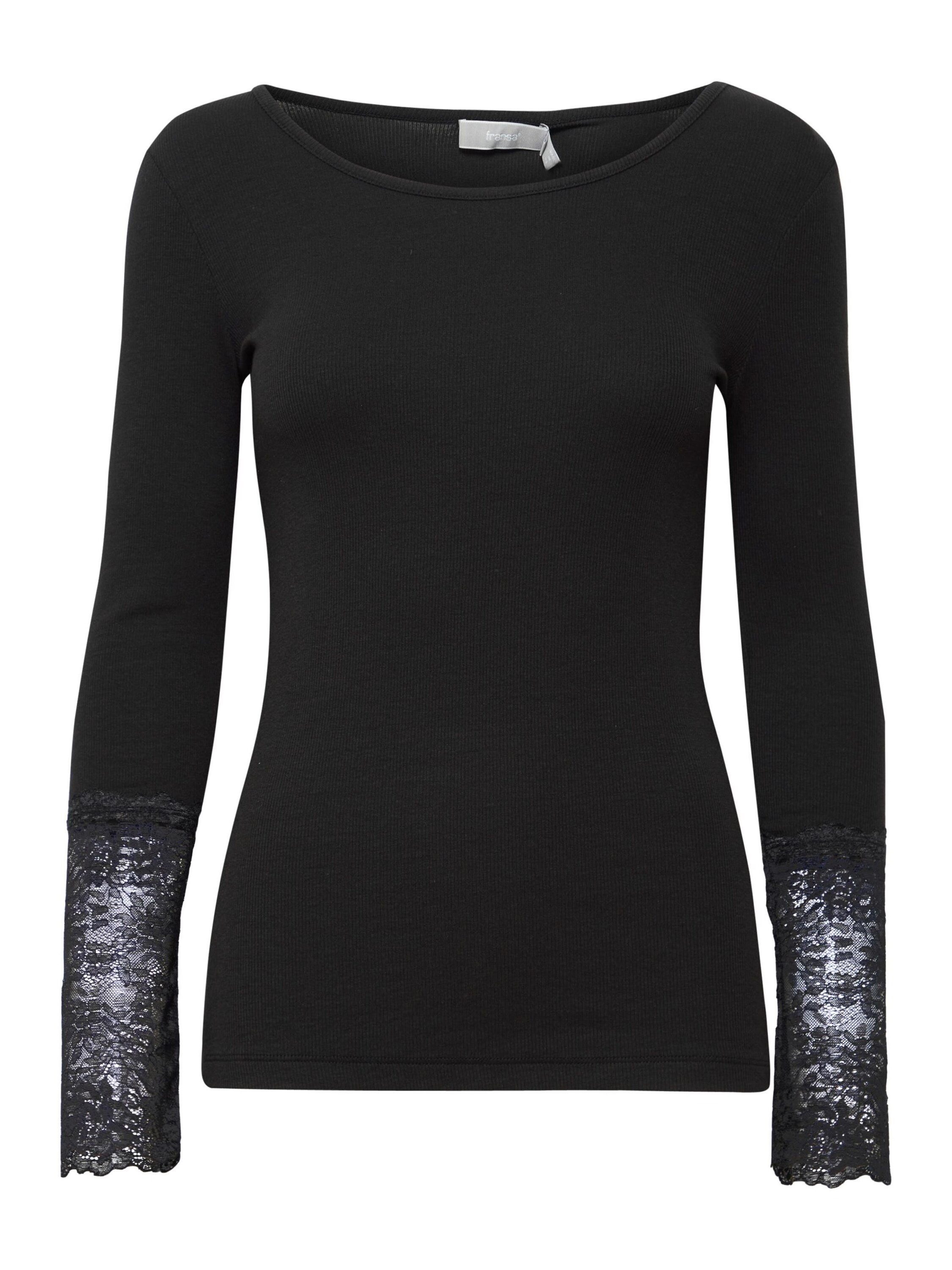fransa Langarmshirt Hizamond (1-tlg) Spitze