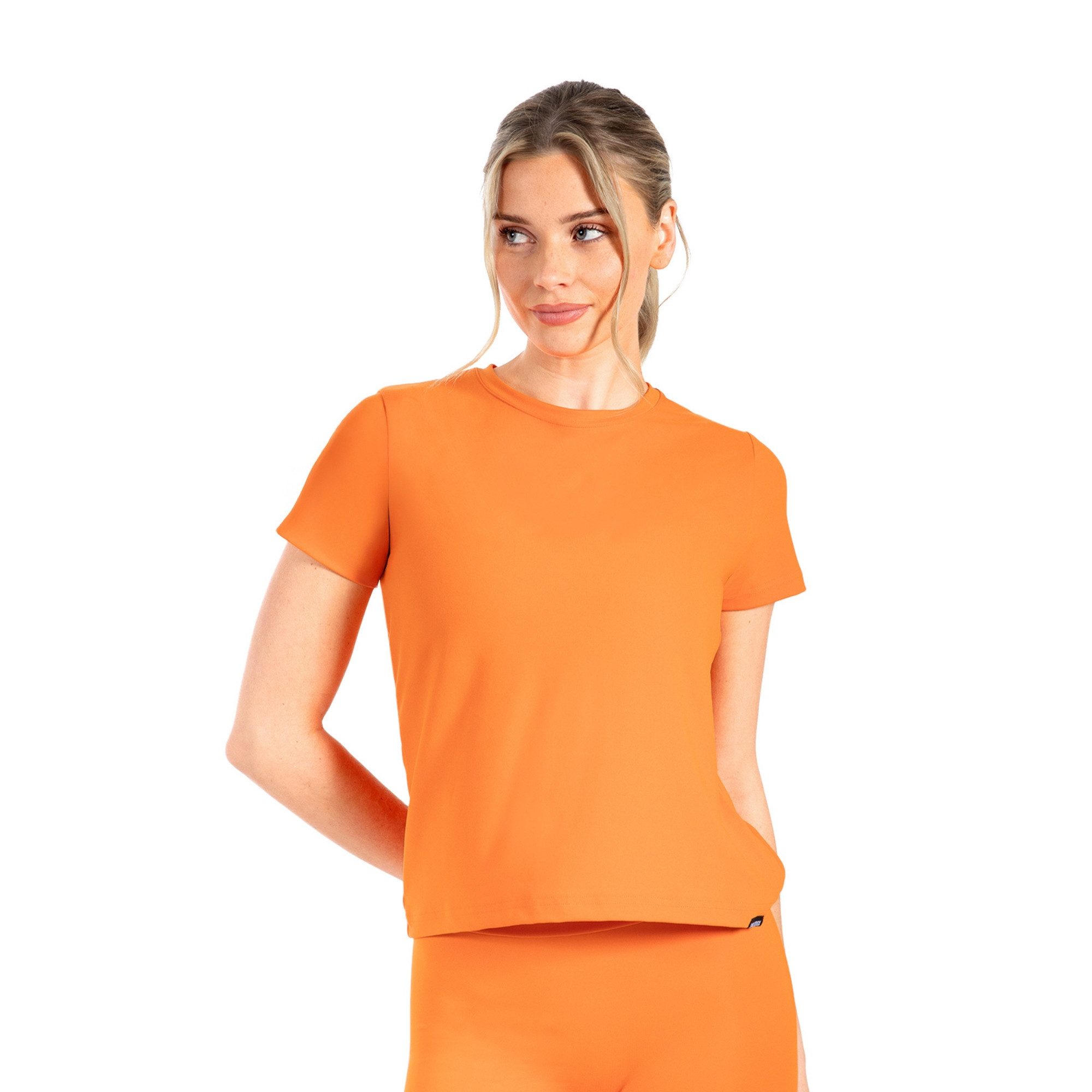 T-Shirt Aurica, Sportshirt Basic mit 3D Rubber Print, Regular Fit, Alltag