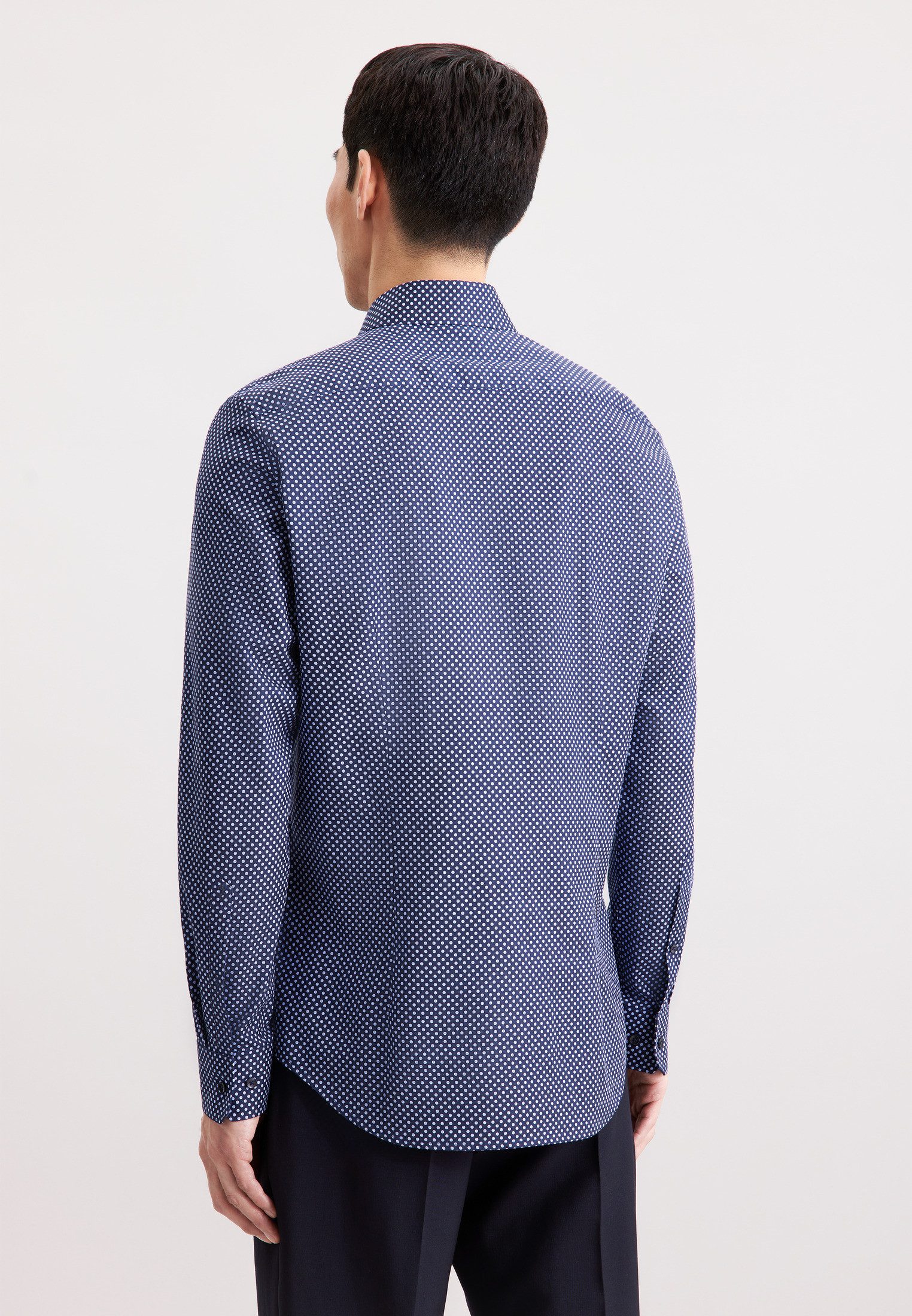 seidensticker Businesshemd Schwarze Rose Slim 1/1 Kentkragen Druck günstig online kaufen