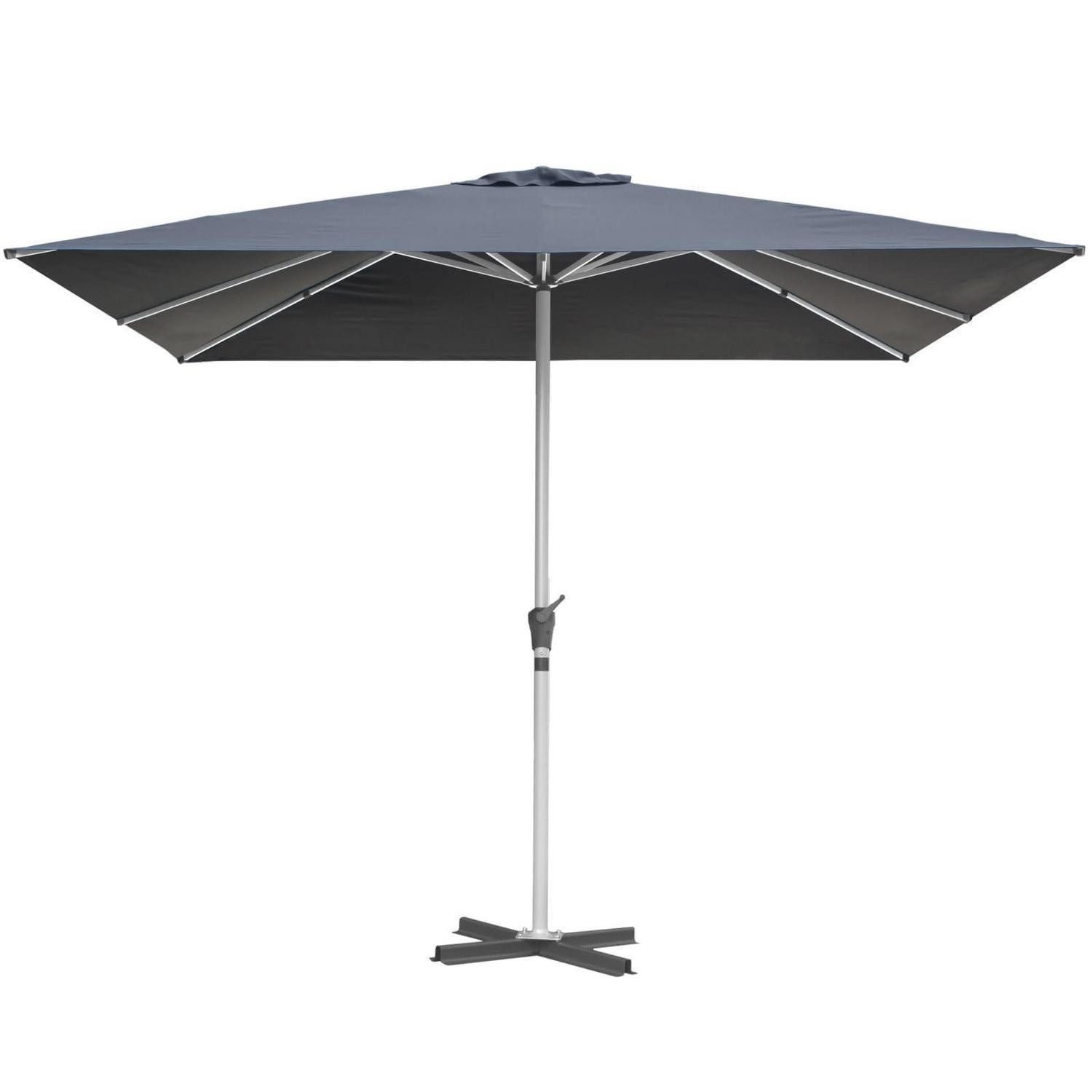 LuxusKollektion Marktschirm Sonnenschirm 300x300 cm grau