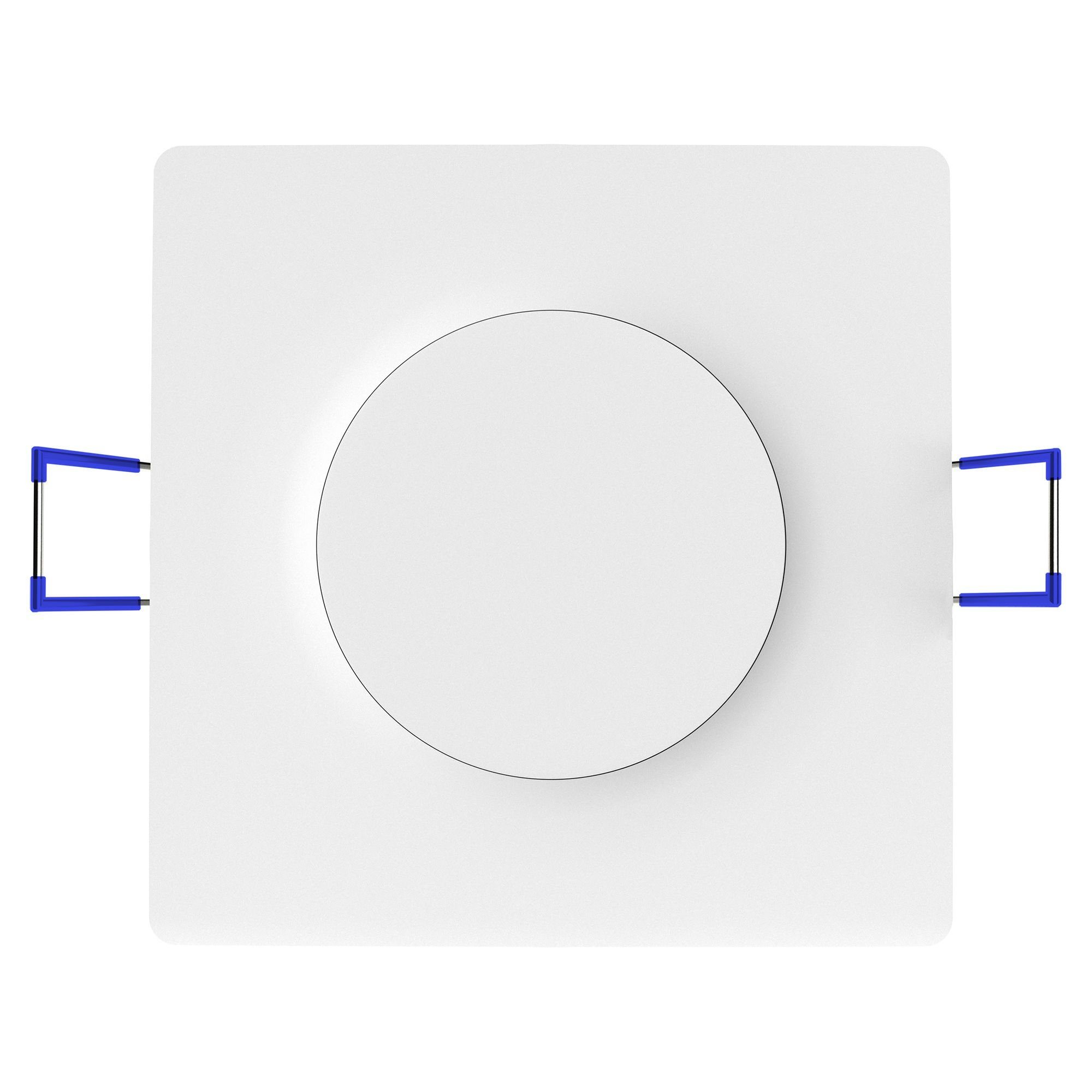 LED-Leuchtmittel LED-Leuchtmittel flache 2700K LED fest 230V fest verbaut, LED Einbaustrahler Einbauspots 3,5W linovum 6er WEEVO Bad, verbaut weiss Set eckig