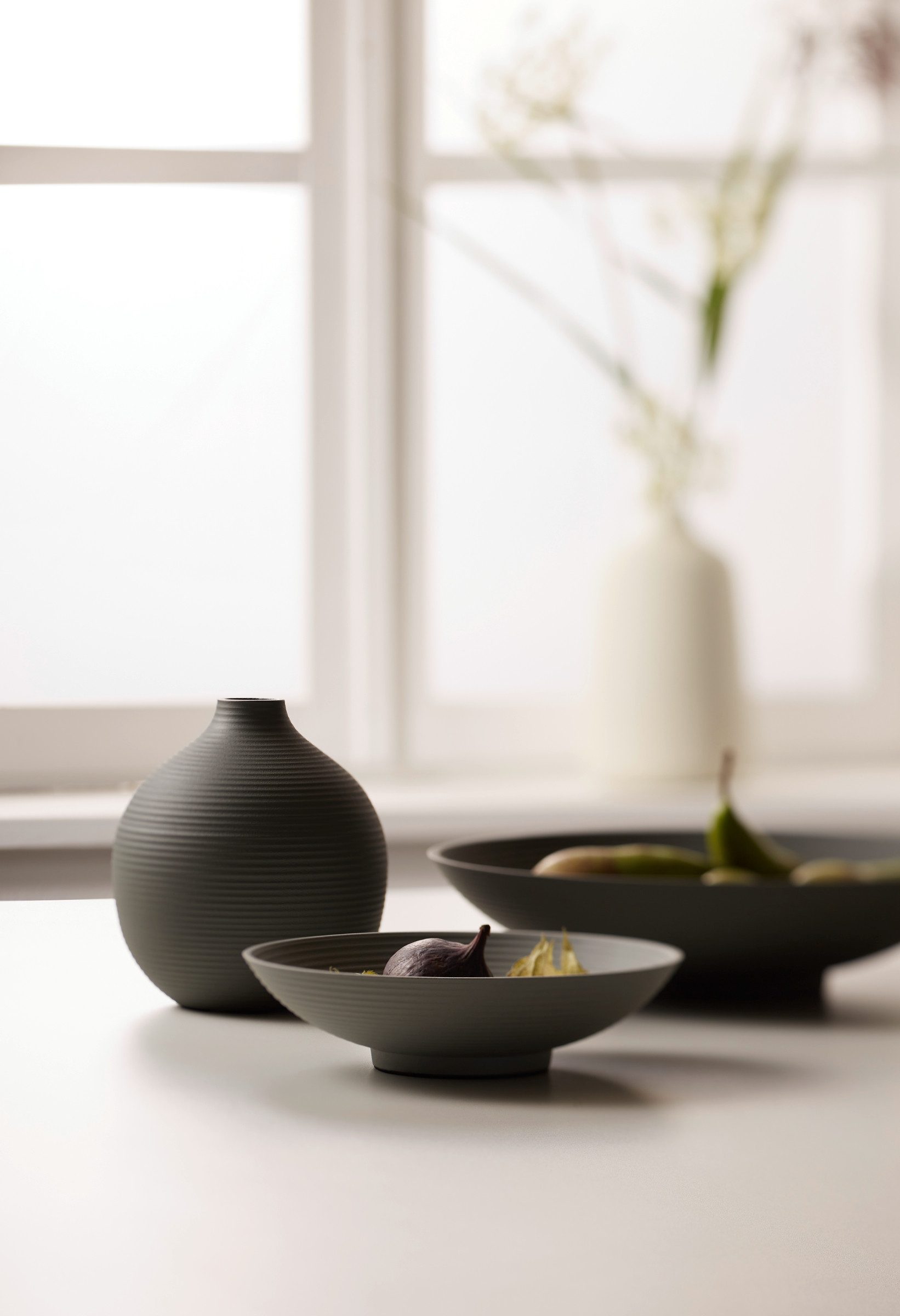 PHILIPPI Kugelvase, Aluminium, pulverbeschichtet, 25 cm (h)