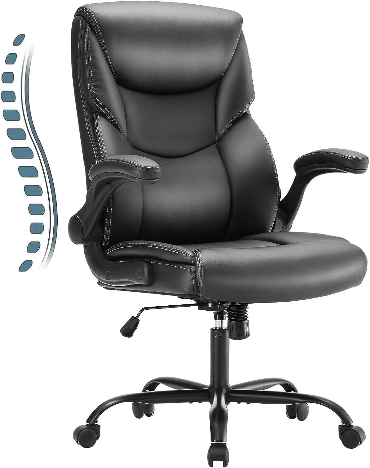 DUMOS Chefsessel Ergonomic Bürostuhl Pu-Leder Office günstig online kaufen