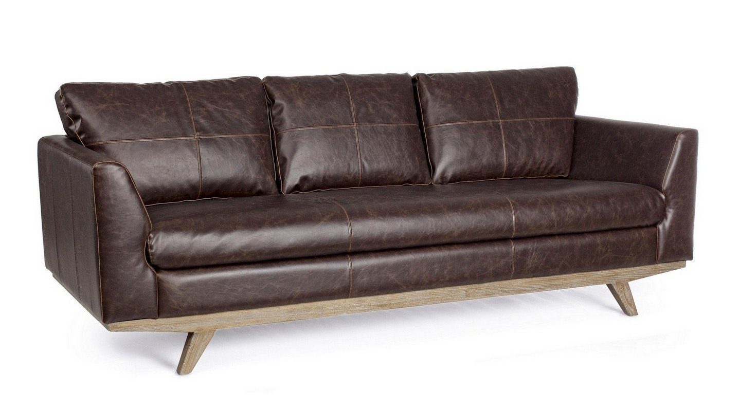 Johnston Natur24 Sofa Polster 213x82x90cm Sofa Couch Polyurethan Sofa