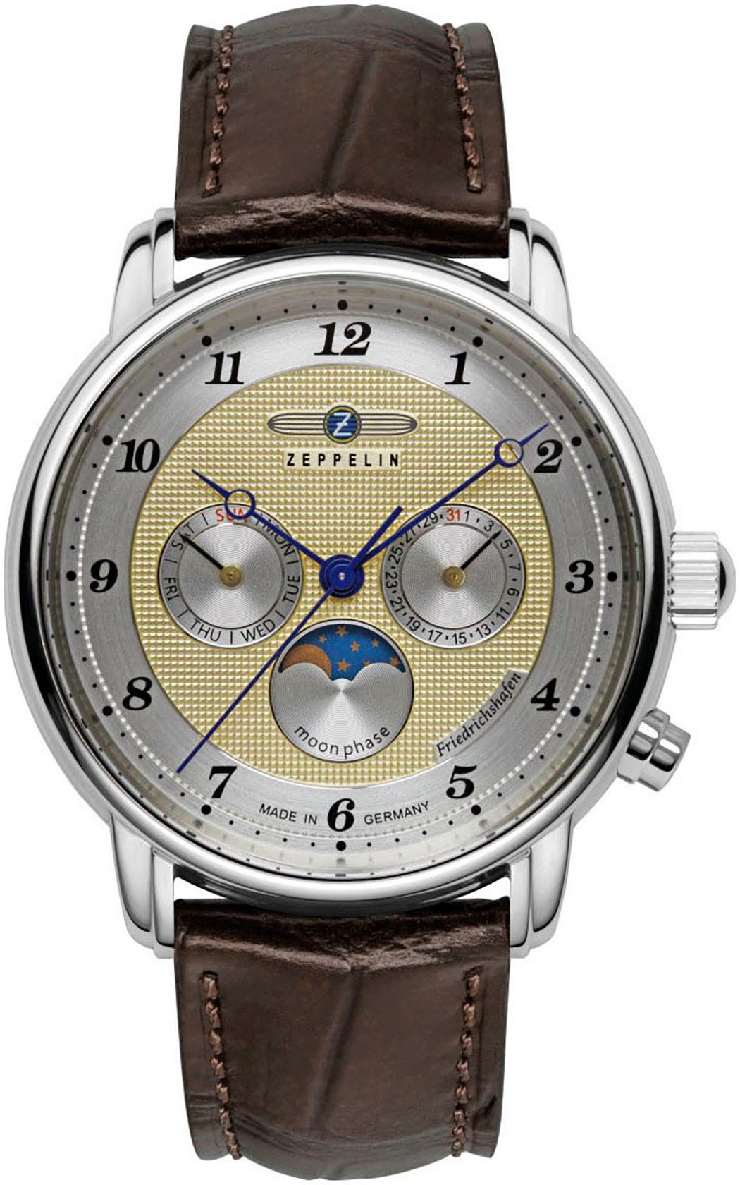ZEPPELIN Quarzuhr Friedrichshafen Moonphase 8536-5, Armbanduhr, günstig online kaufen