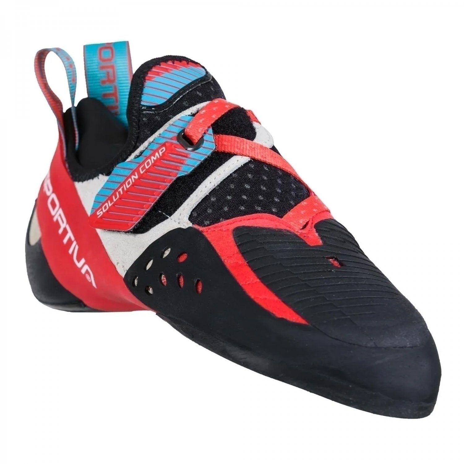 La Sportiva Solution Comp Damen Kletterschuh HIBISCUS/MALIBU BLUE Kletterschuh