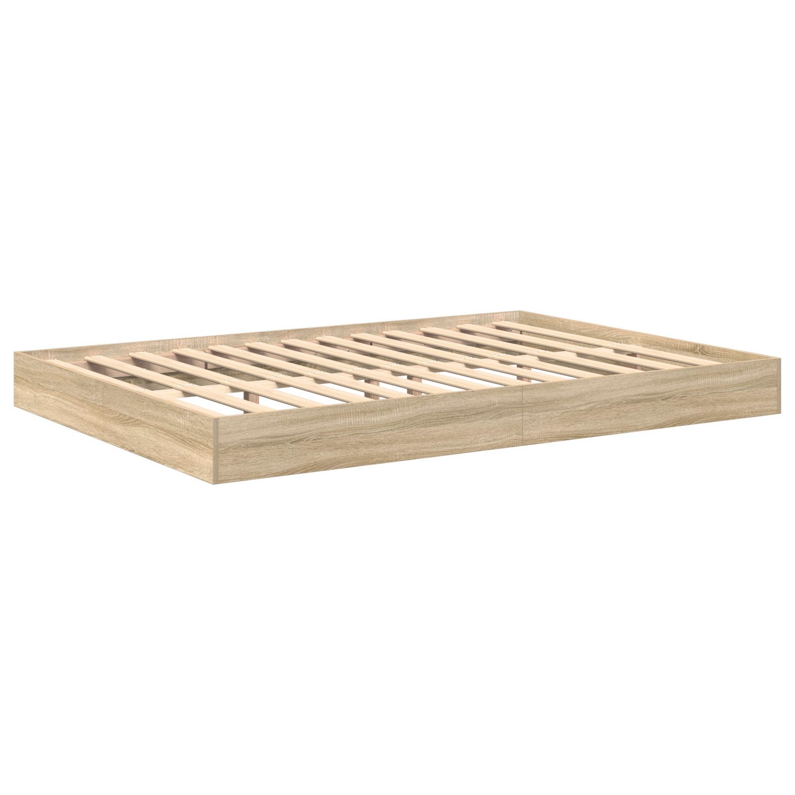 vidaXL Bett Bücherregal-Bett Sonoma Eiche 140x200 günstig online kaufen