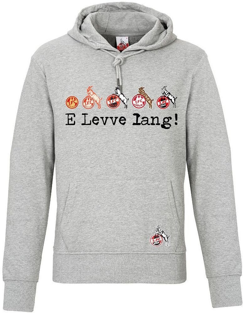 1. FC Köln Rundhalspullover Hoodie Vereinsstraße günstig online kaufen