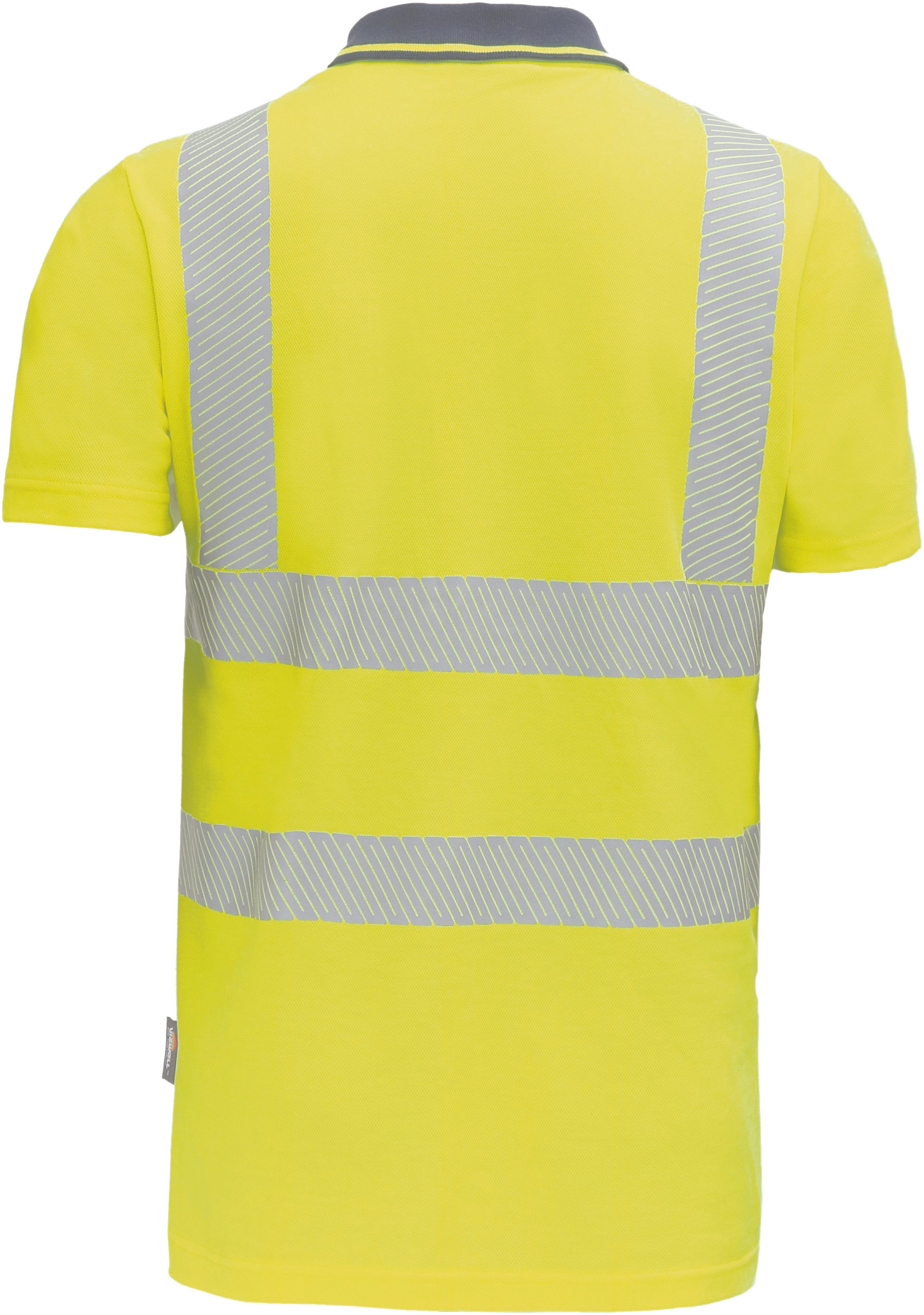 vizwell Warnschutz-Shirt Poloshirt Arbeitsshirt Polo-Shirt leuchtfarbe mit günstig online kaufen