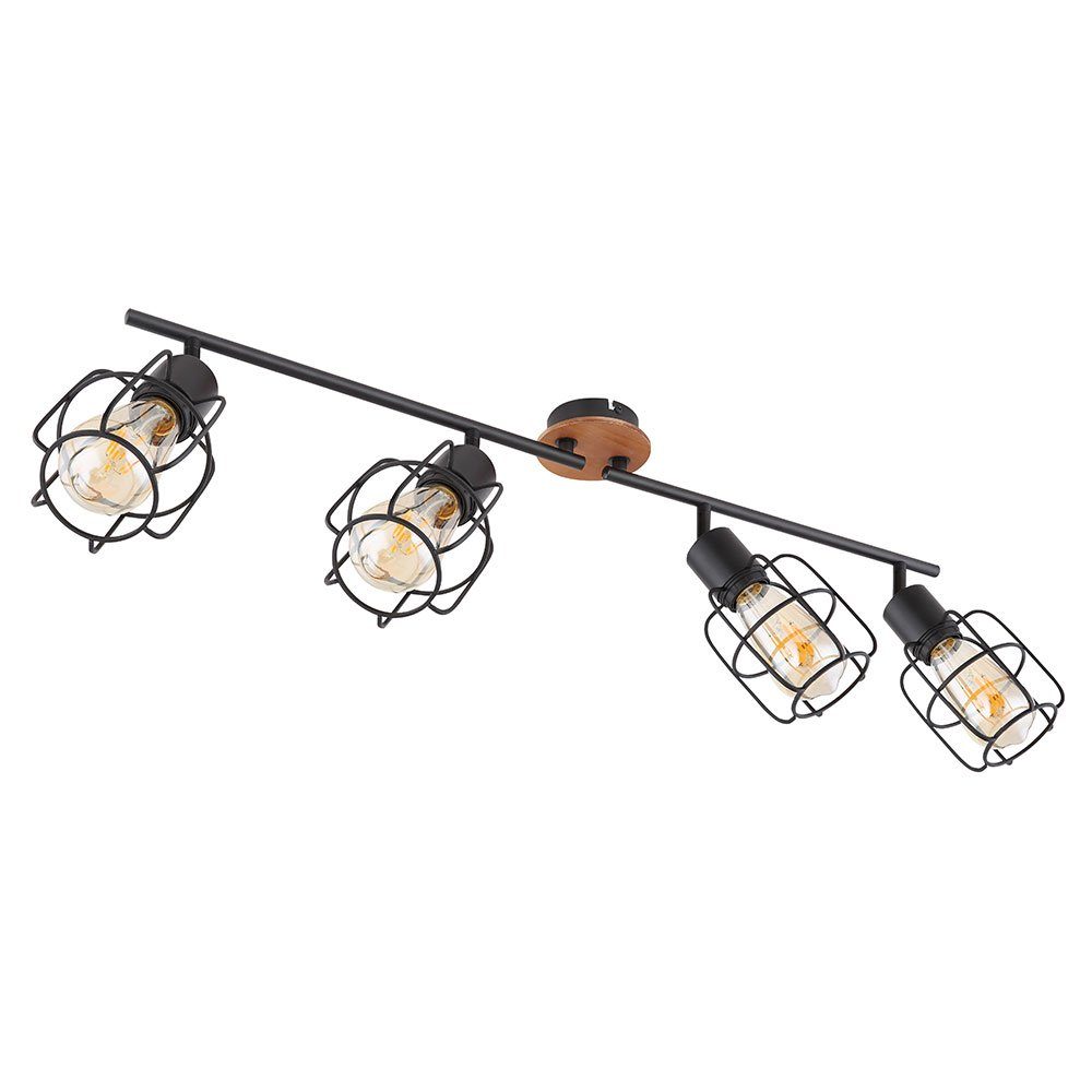 Spotleiste Deckenspot, LED nicht Wohnzimmerlampe etc-shop Spotlampe Deckenleuchte Leuchtmittel beweglich H Gitter inklusive,