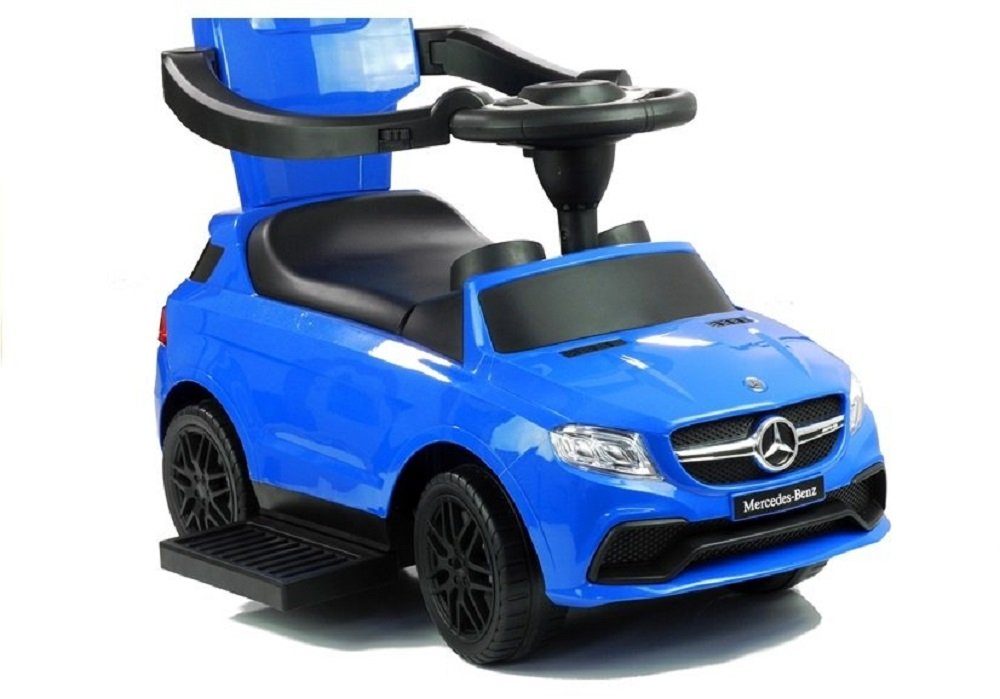 LeanTOYS Rutscher LEANToys Rutscherfahrzeug Mercedes mit Schiebestange Blau