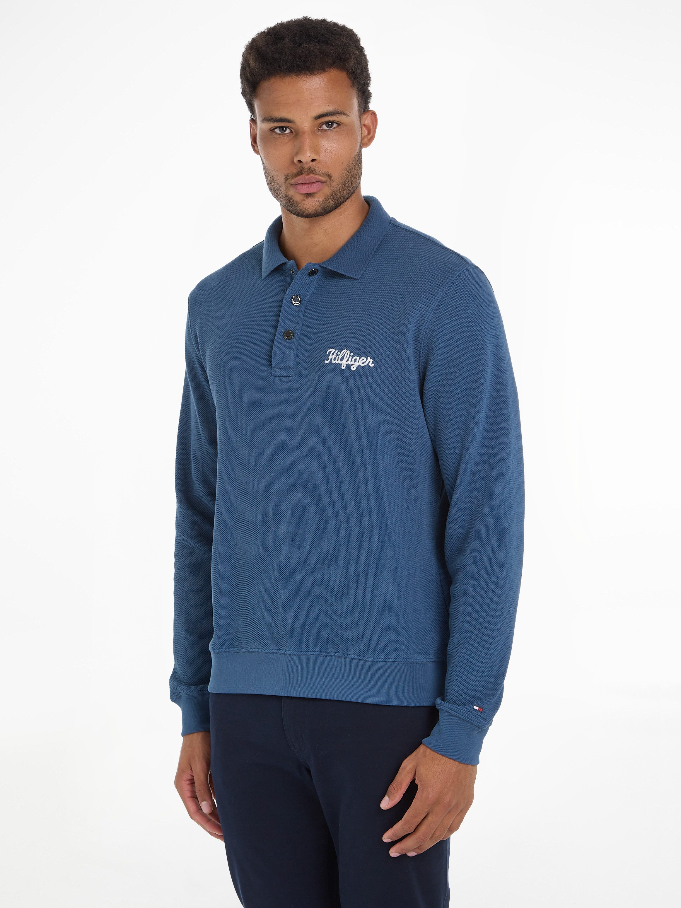 Tommy Hilfiger Langarm-Poloshirt CHAINSTITCH L/S REG günstig online kaufen