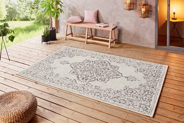 Teppich Tilos, NORTHRUGS, rechteckig, Höhe: 8 mm, In- & Outdoor, Kurzflor, Orientalisch, Vintage, Wohnzimmer, Garten