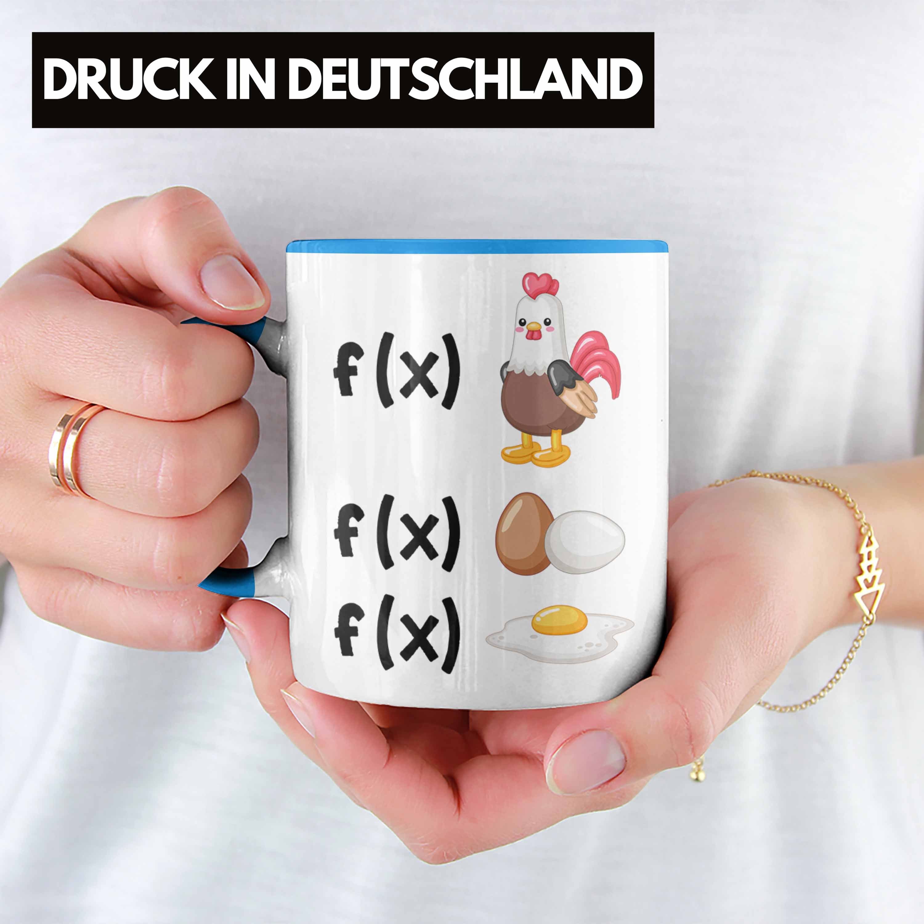 Geschenkidee Geschenk Tasse Mathe Gleichungen Lehrer Student Tasse Trendation Blau Mathe