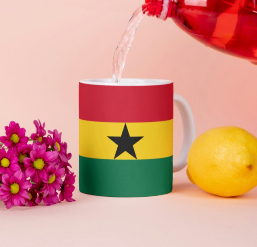 Tinisu Tasse Ghana Tasse Flagge Pot Kaffeetasse National Becher Kaffee Cup Büro