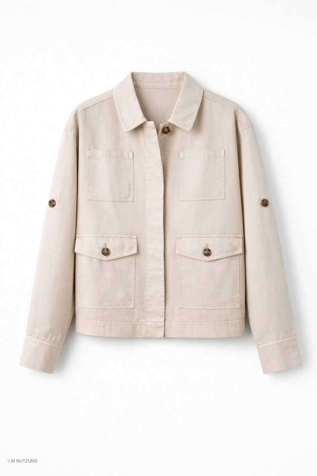 CATNOIR Blusenblazer Kurzjacke CATNOIR beige