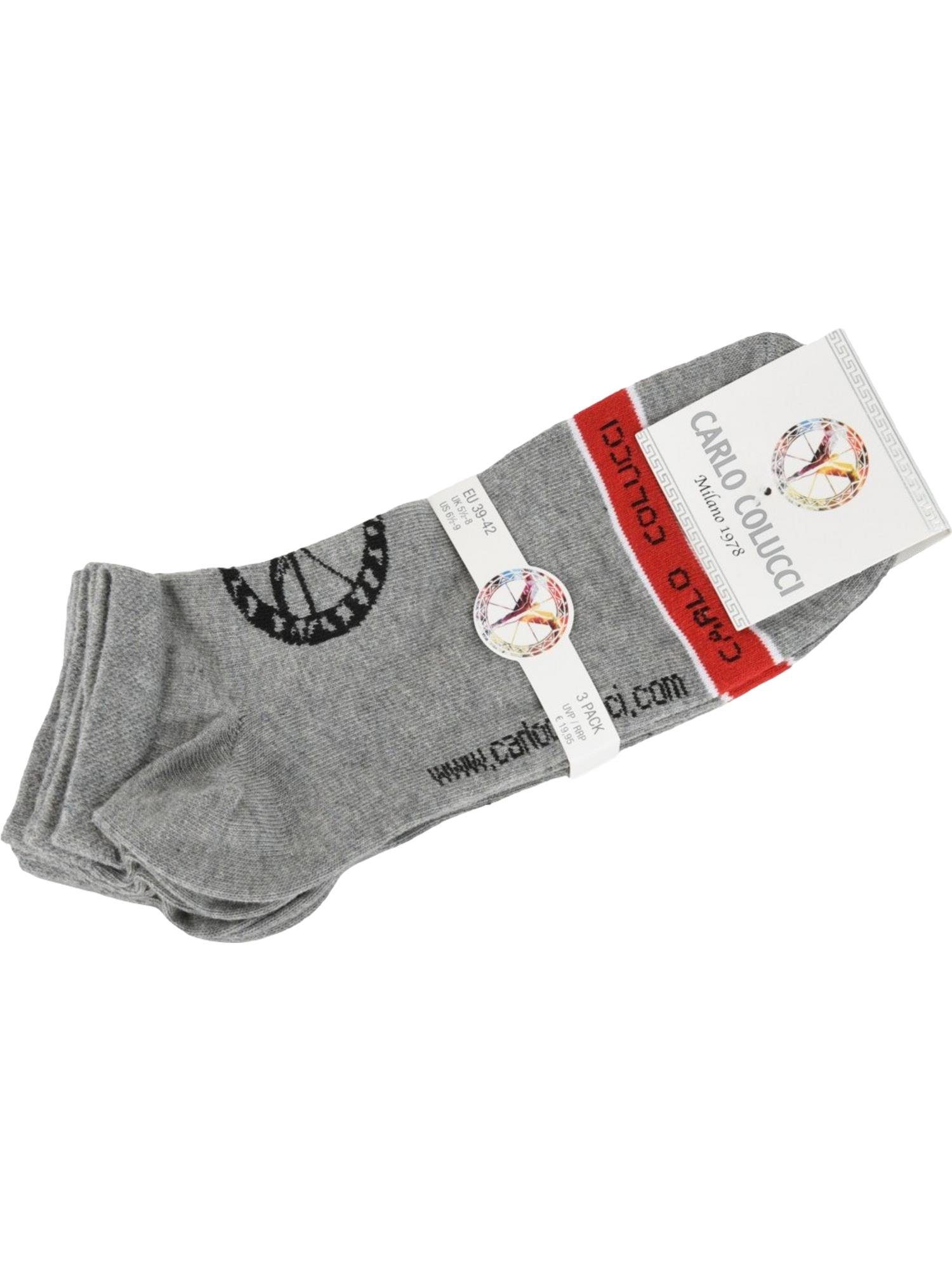 CARLO COLUCCI Sneakersocken Centaro Grau