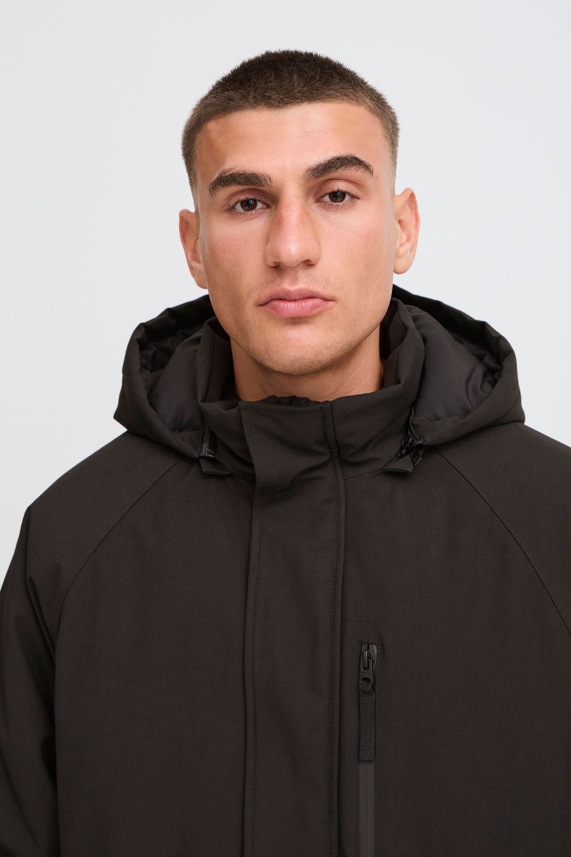 !Solid Wintermantel SDRay Wärmender Parka mit Kapuze und Brusttasche