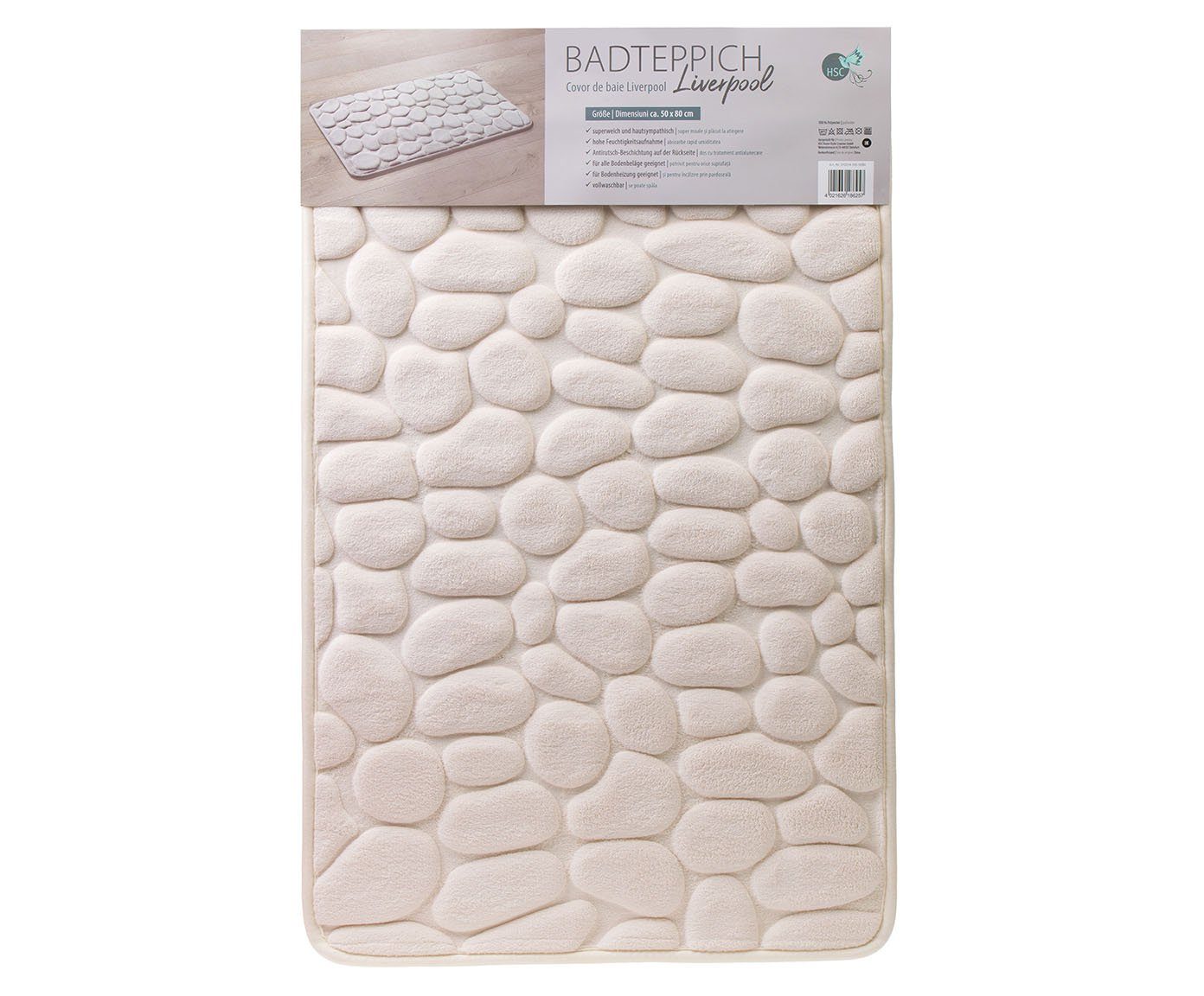 HSC Home-Style-Creation GmbH Schaum-Badematte Liverpool, Höhe 15 mm, Memory günstig online kaufen