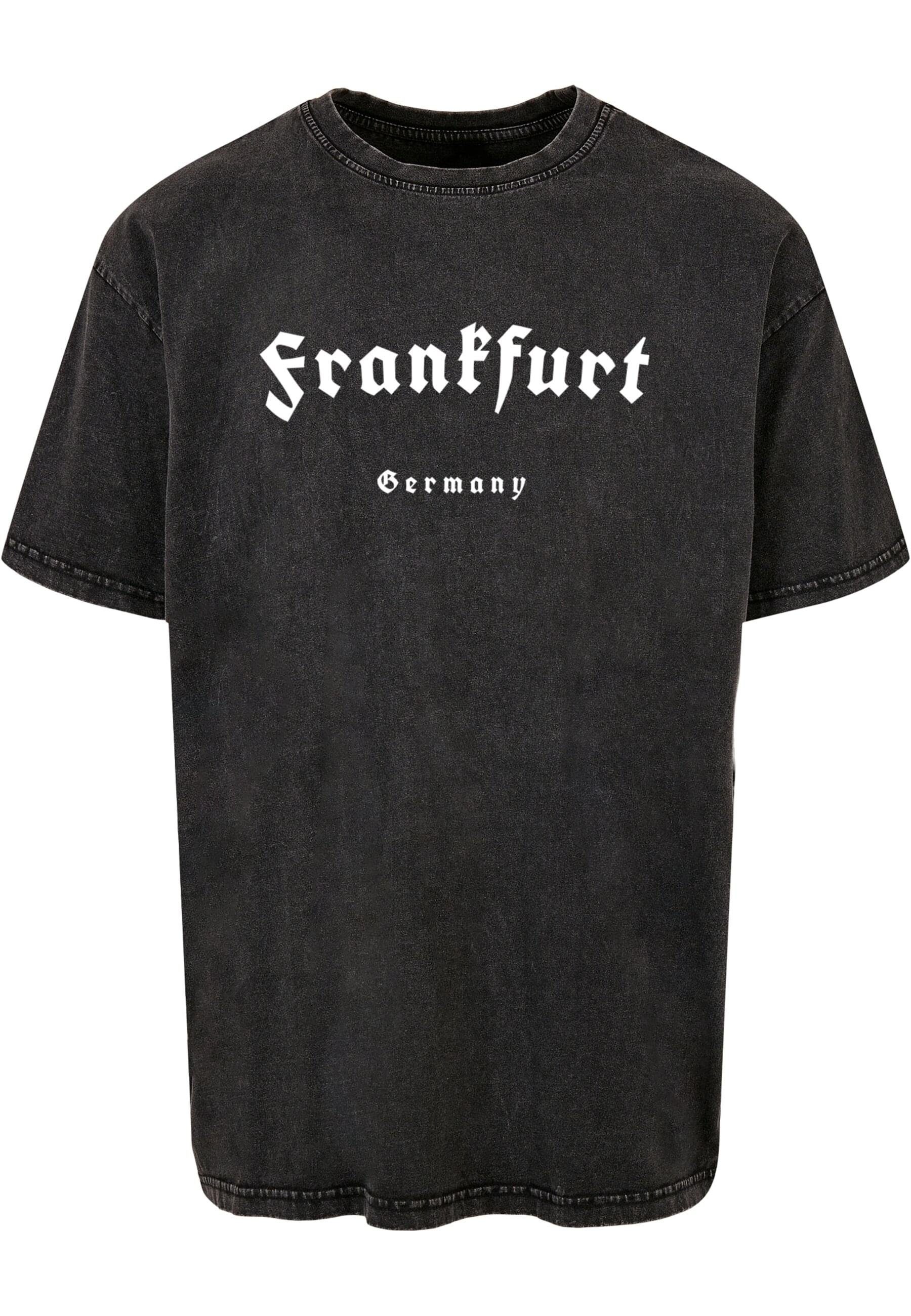 Merchcode T-Shirt Herren Washed X Heavy (1-tlg) Oversize black Acid Frankfurt Tee