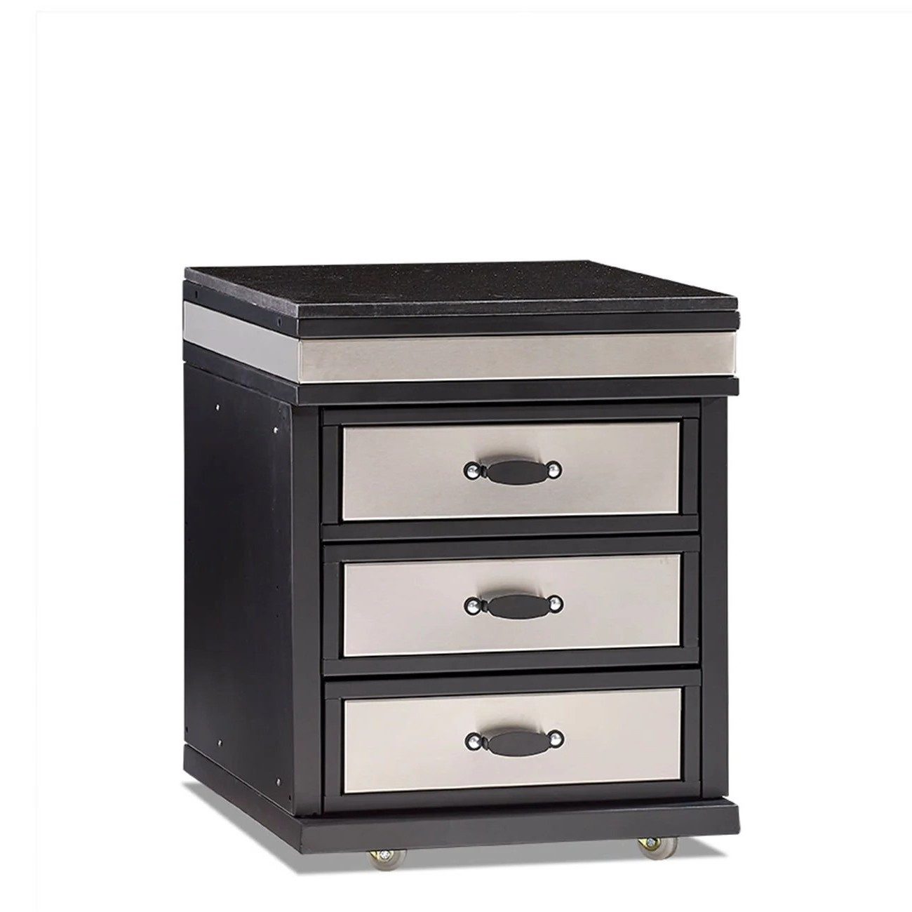 Xlmoebel Outdoor-Küche Edelstahl Außenküchenmodul in Silber mit elegantem Design, Made in Europa