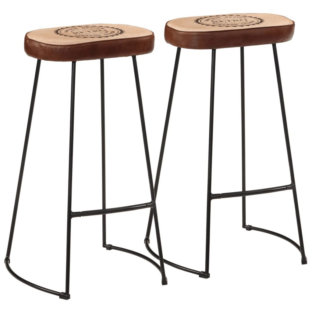 Barhocker Barhocker 2 Stk. Dunkelbraun 44x37,5x78 cm