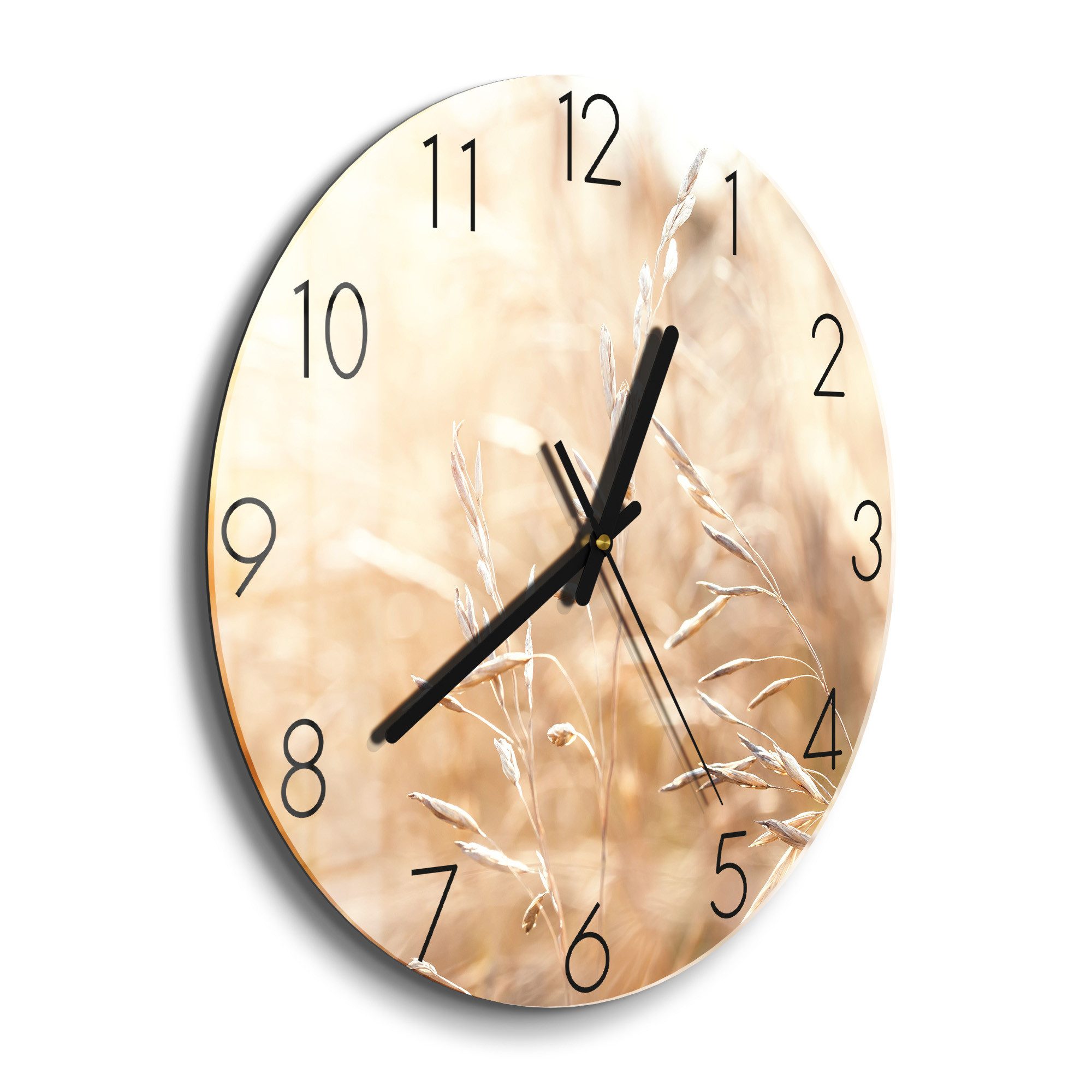 DEQORI Wanduhr 'Felder im Sonnenglanz' (Glas günstig online kaufen